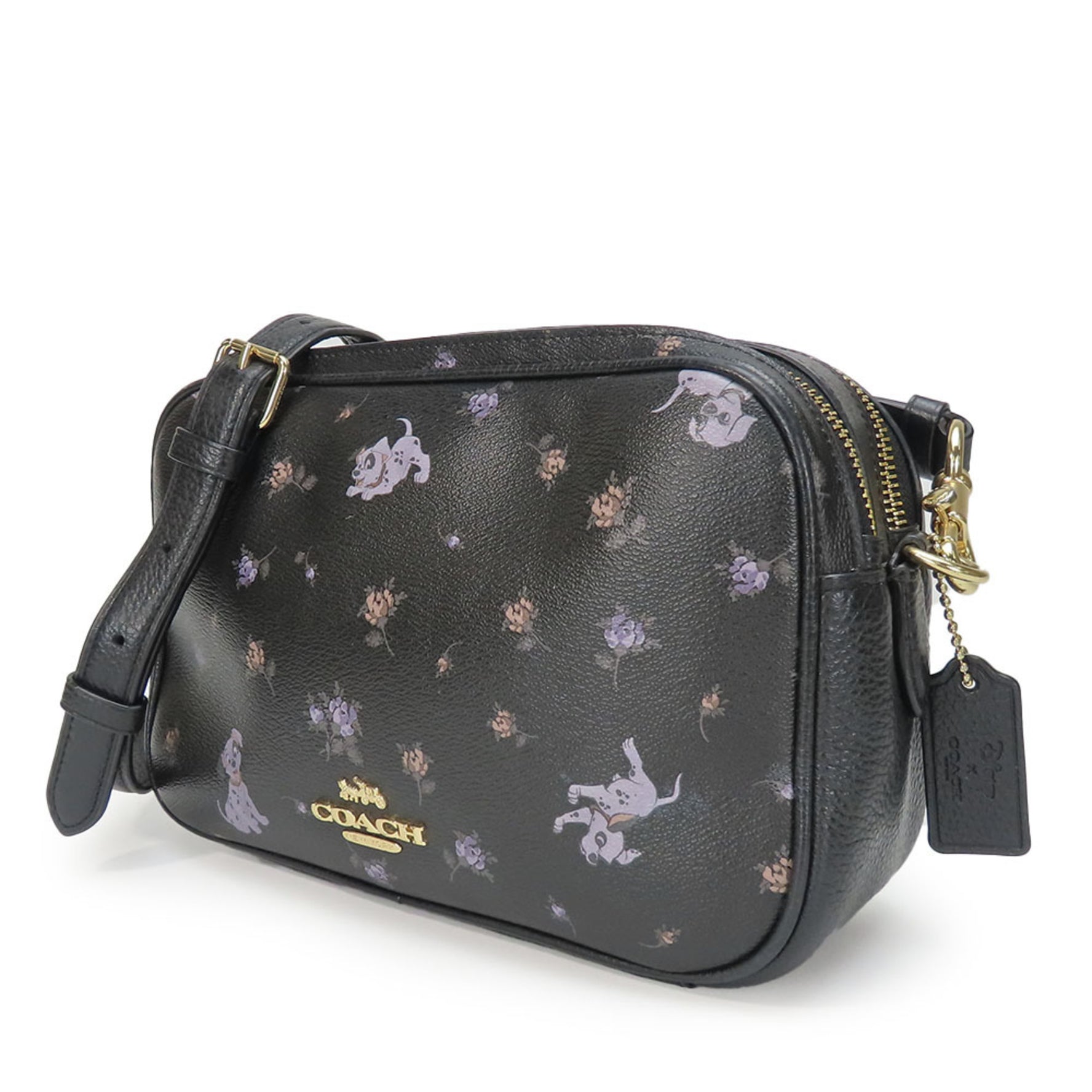 Coach Shoulder Bag Disney 101 Dalmatians Leather Collaboration Dalmatian