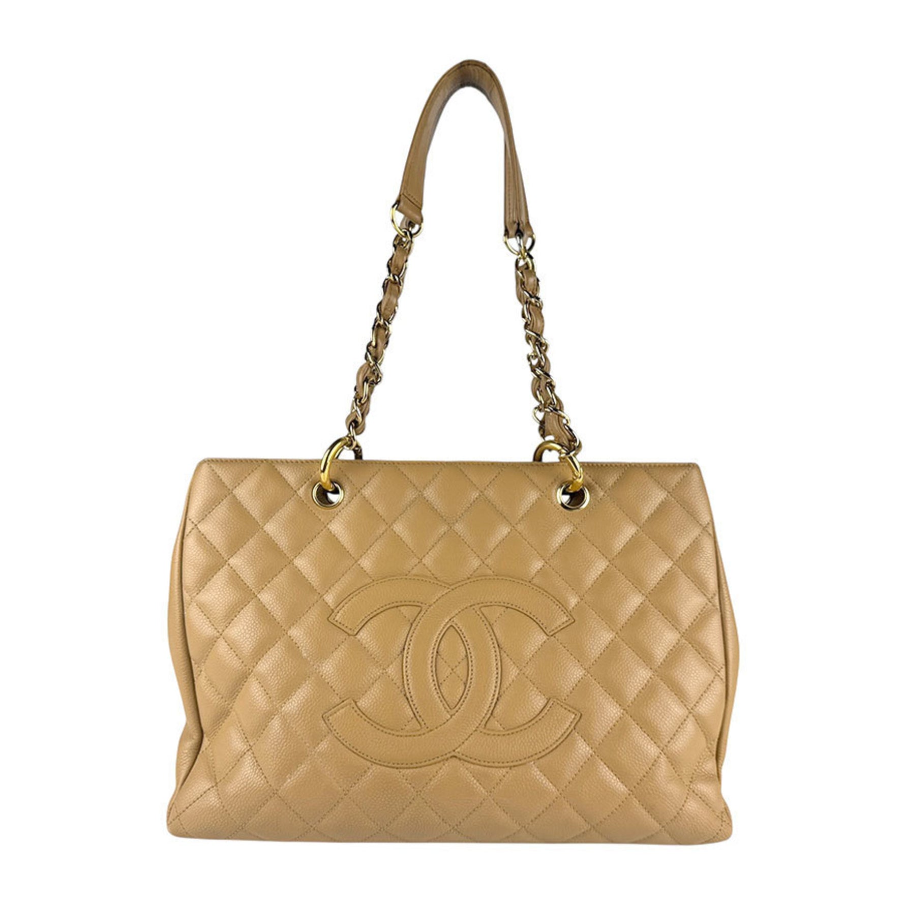 CHANEL Grand Tote GST Leather Shoulder Bag