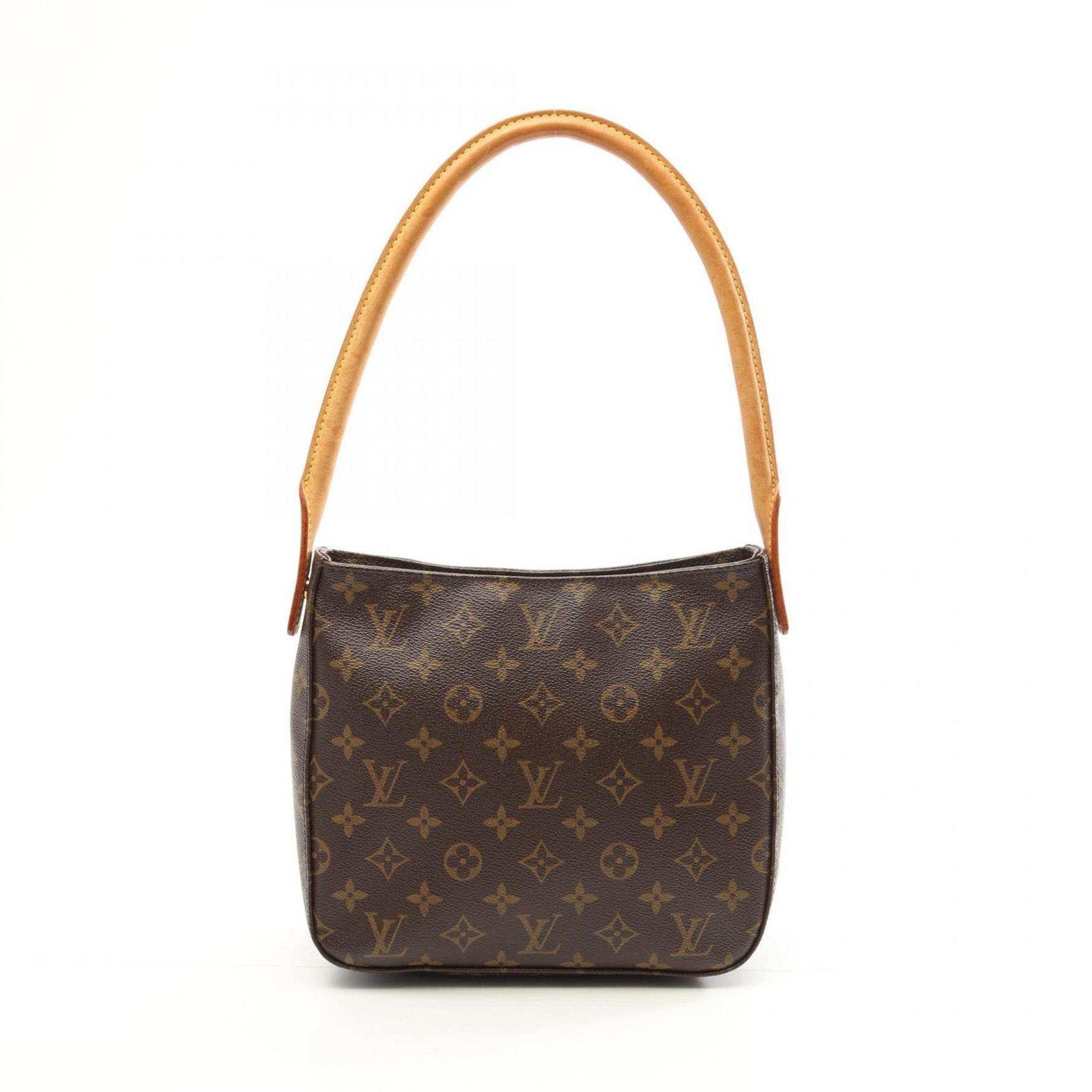 Louis Vuitton Looping MM Monogram Shoulder Bag Coated Canvas Leather