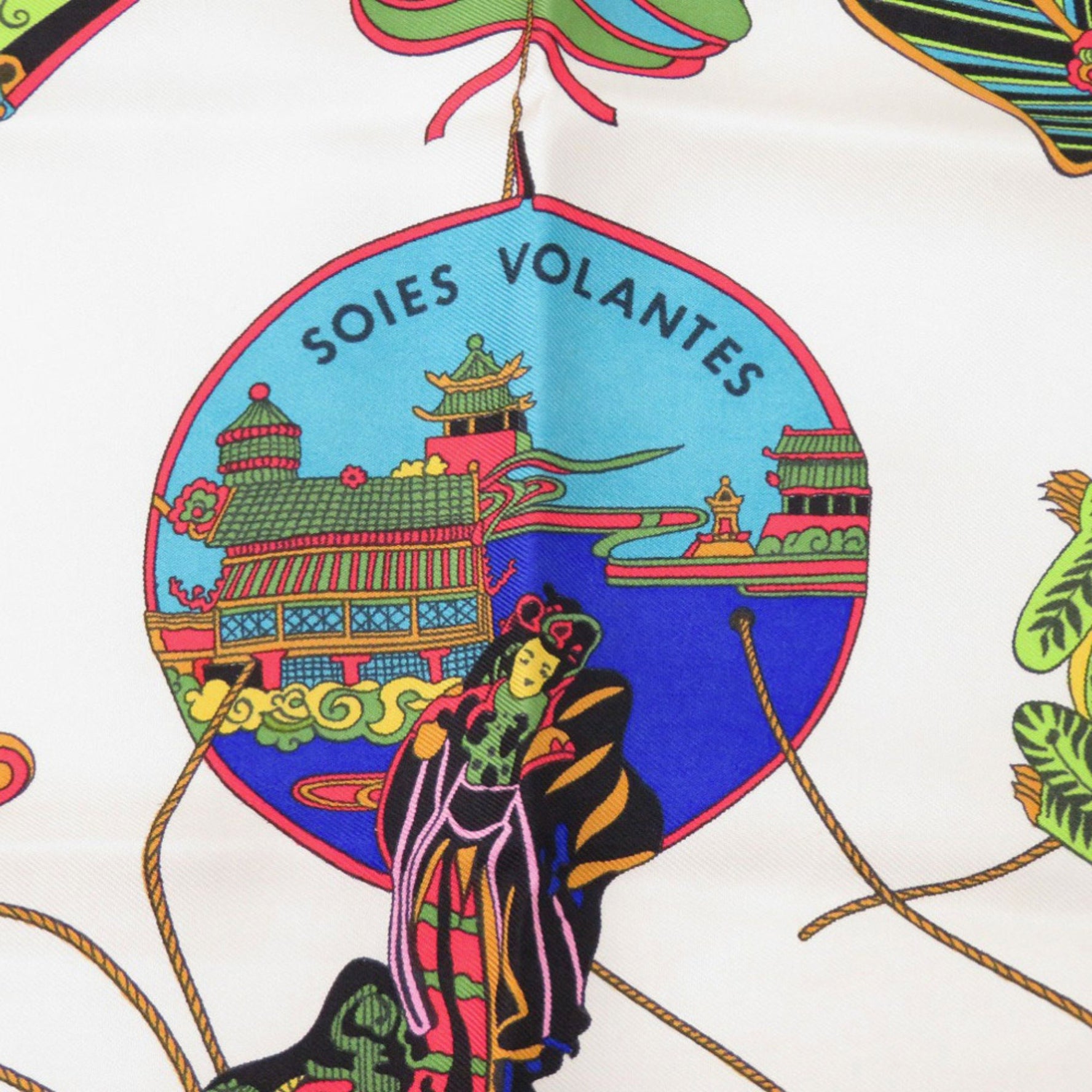 Hermès Carré 90 SOIES VOLANTES Silk Scarf, Blue, 0134, HERMES