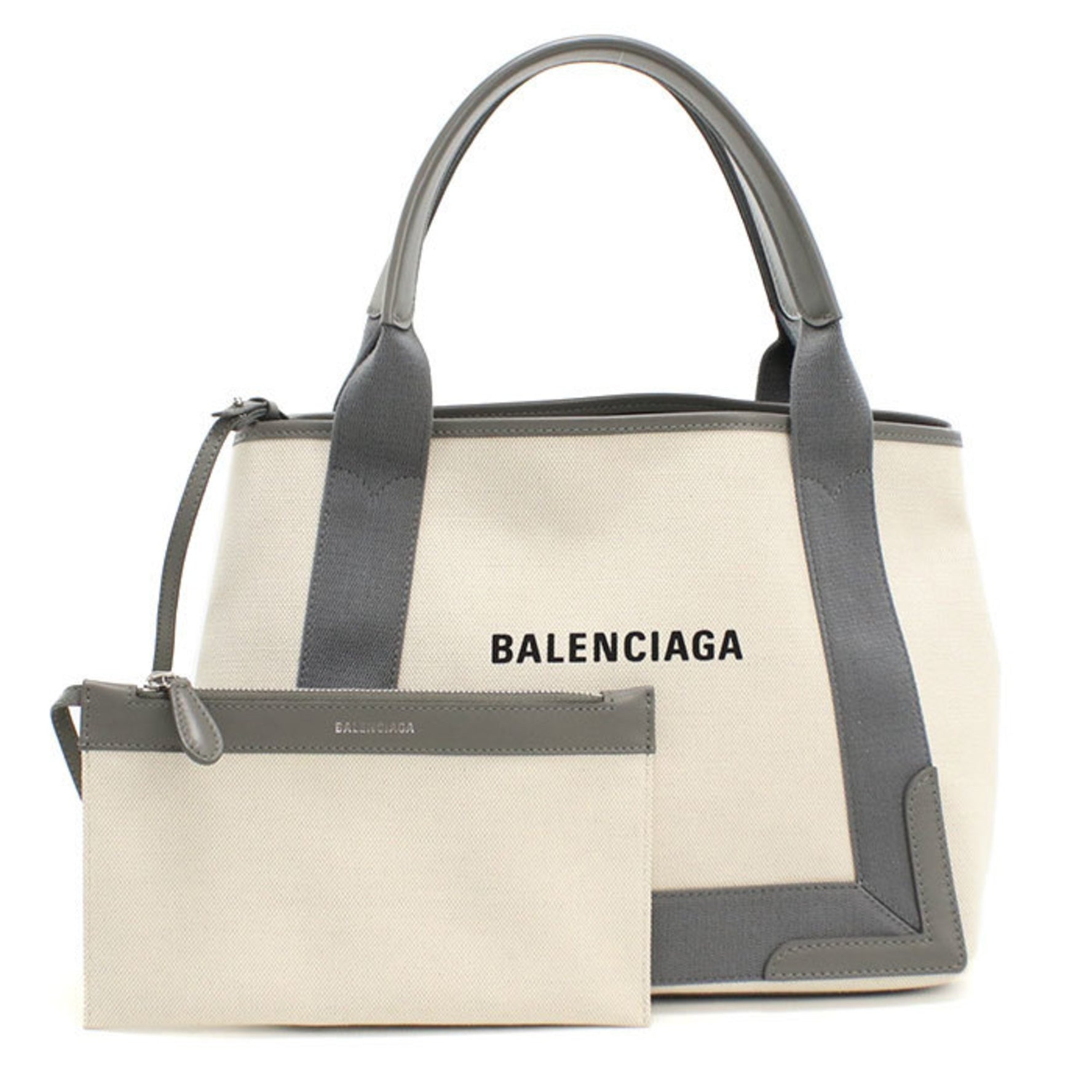 BALENCIAGA Tote Bag Navy Cabas Small