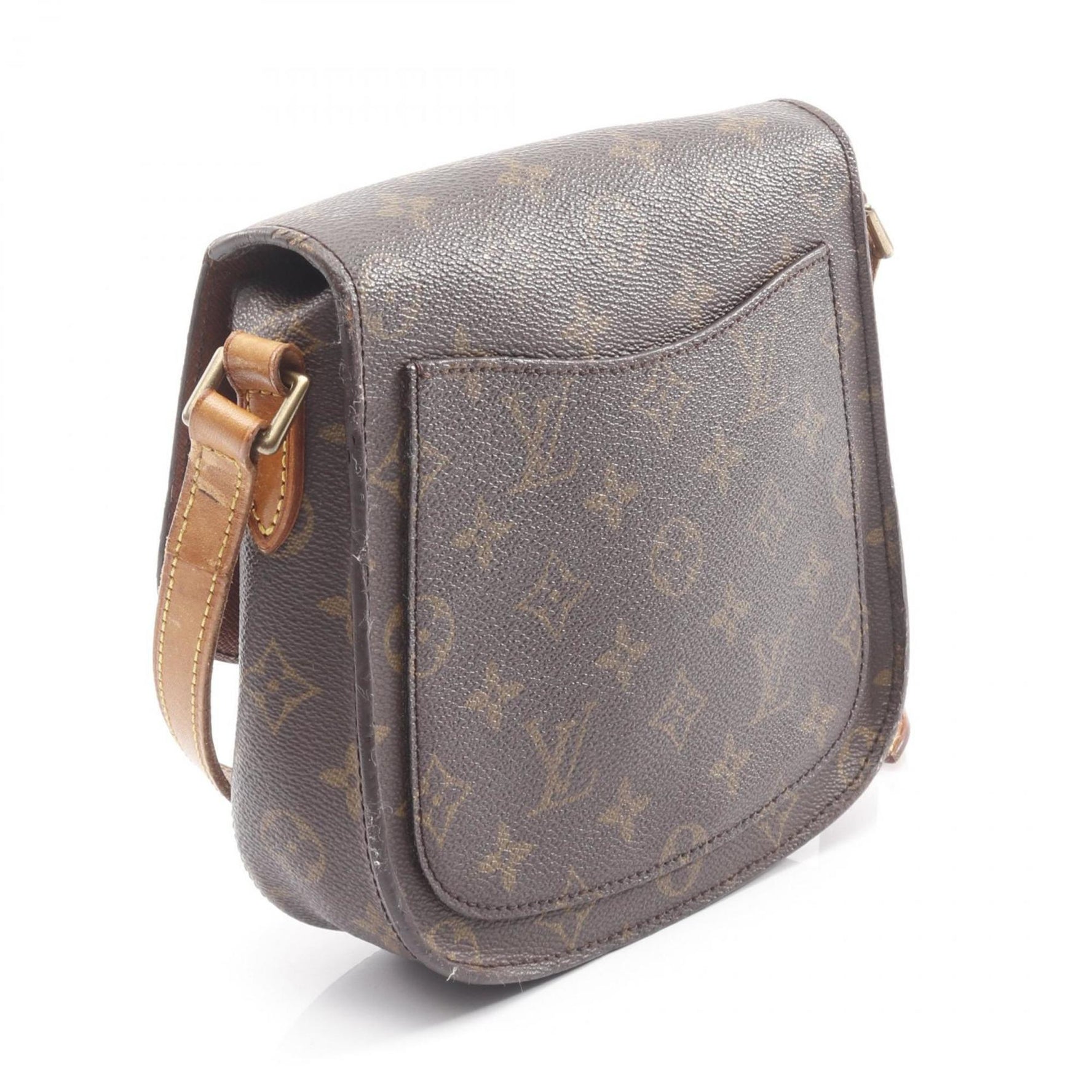 Louis Vuitton Saint-Cloud MM Shoulder Bag, Coated Canvas and Leather, Monogram, Brown