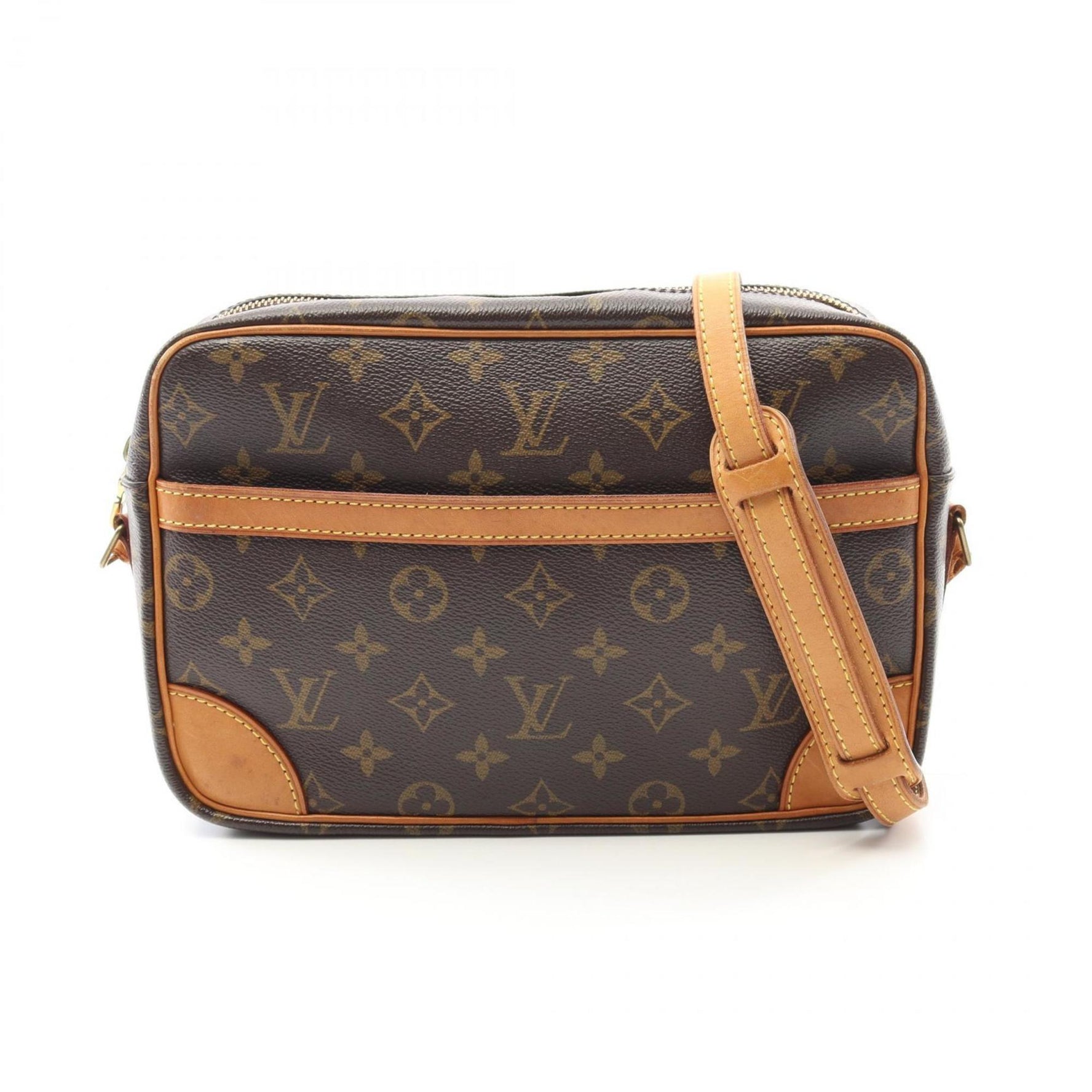 Louis Vuitton Trocadero 27 Monogram Shoulder Bag Coated Canvas Leather