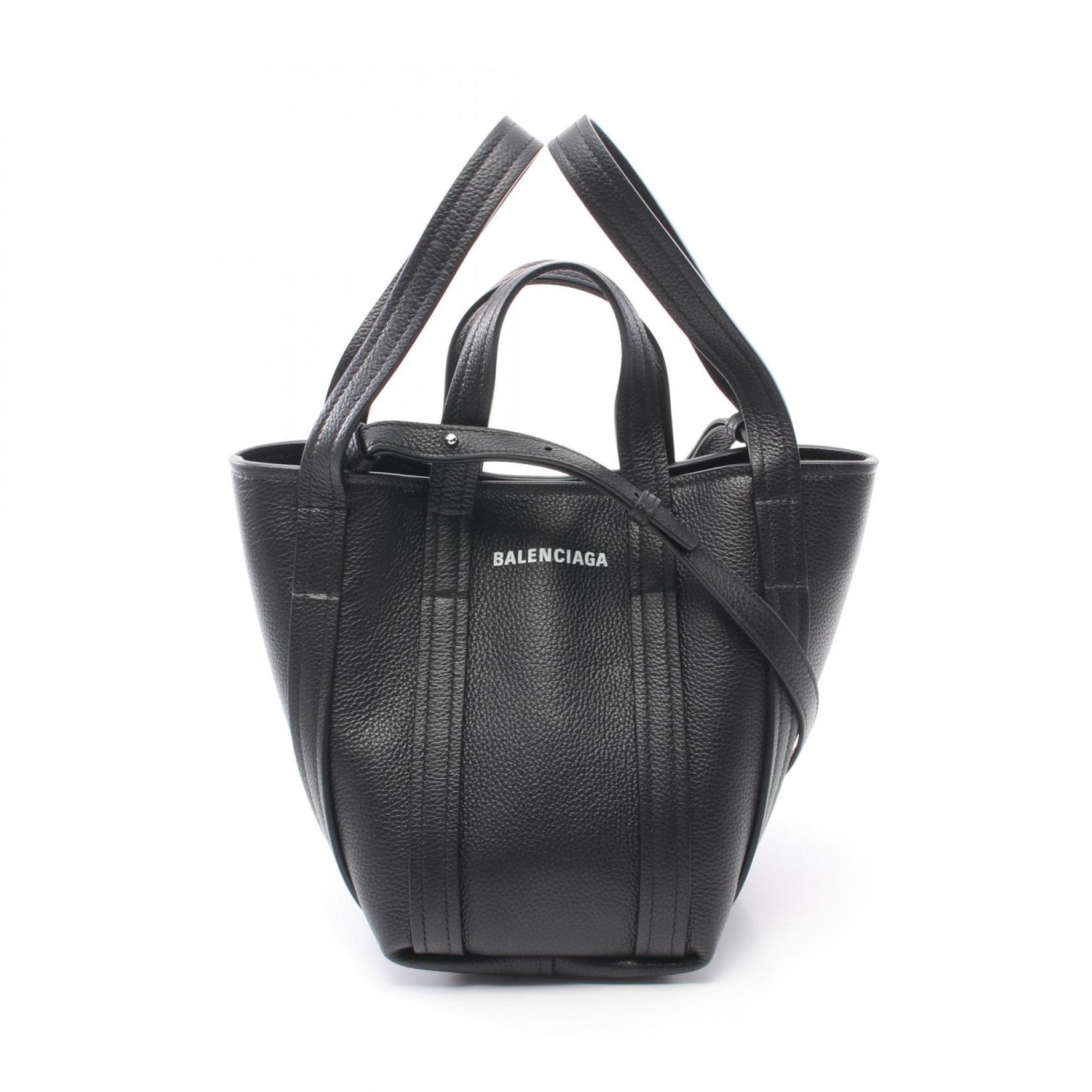 BALENCIAGA Everyday XS North South Handbag Leather Women's Black 67279315YUN1090