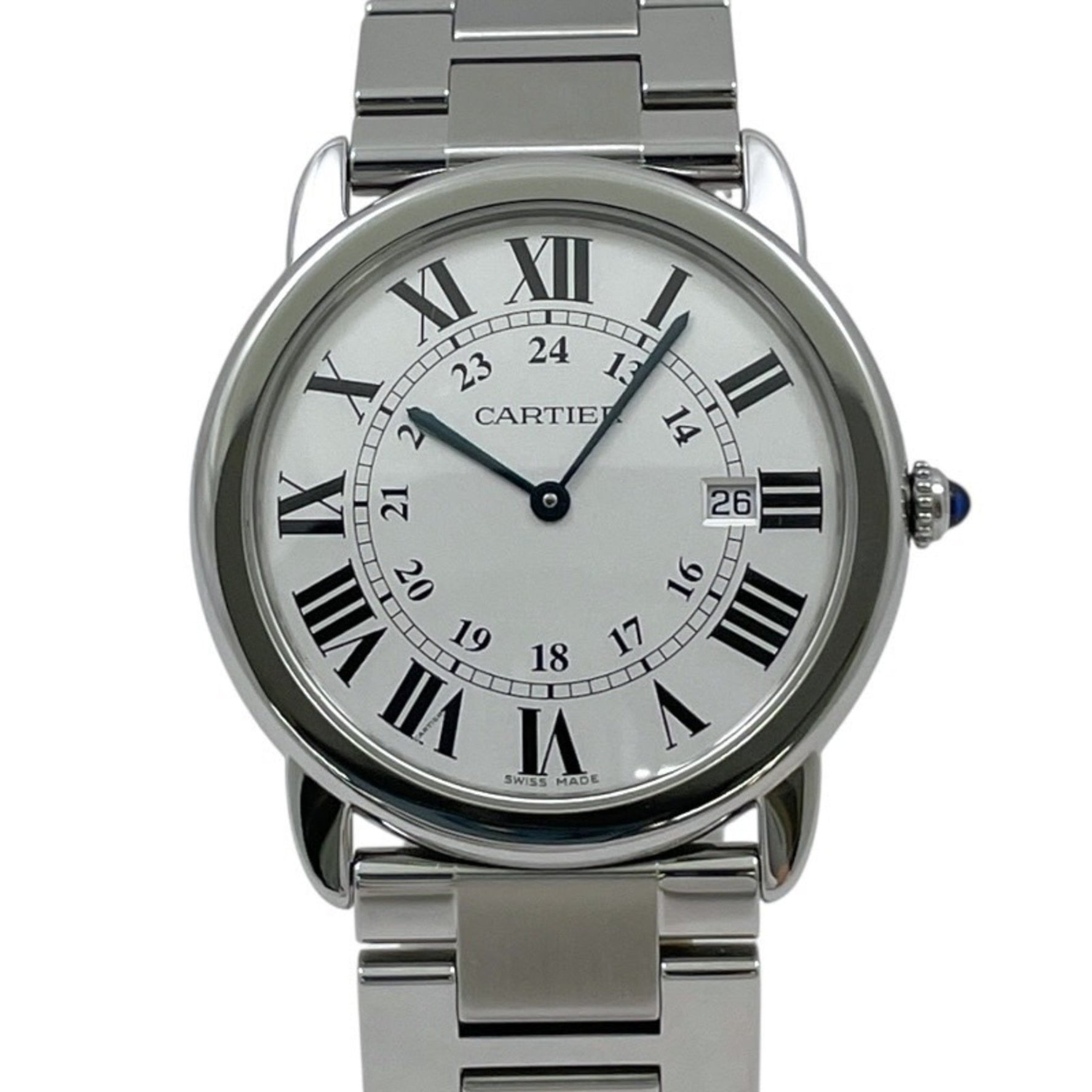 CARTIER Rondo Solo LM Stainless Steel Watch Quartz Movement
