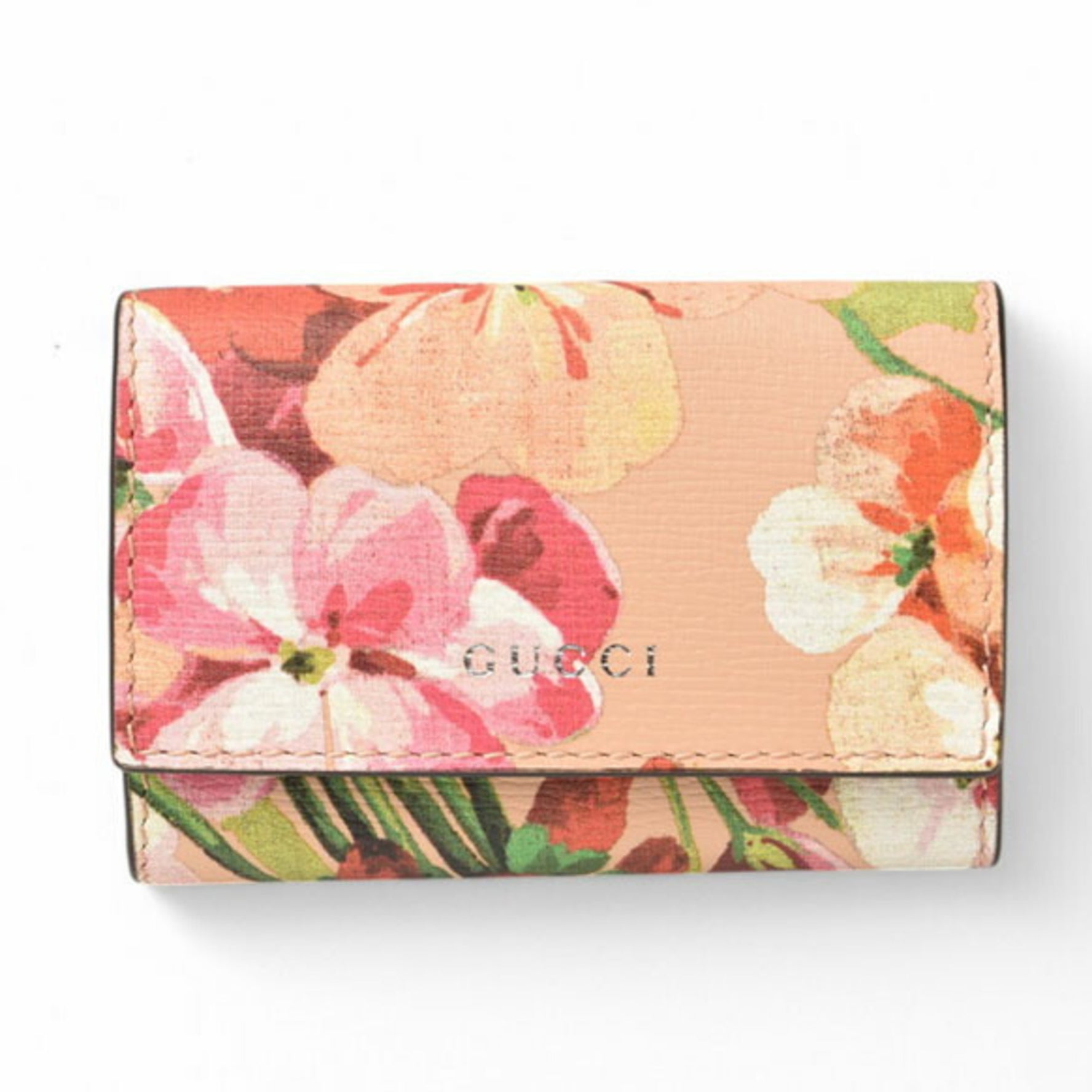 GUCCI key case, holder, leather, Flora