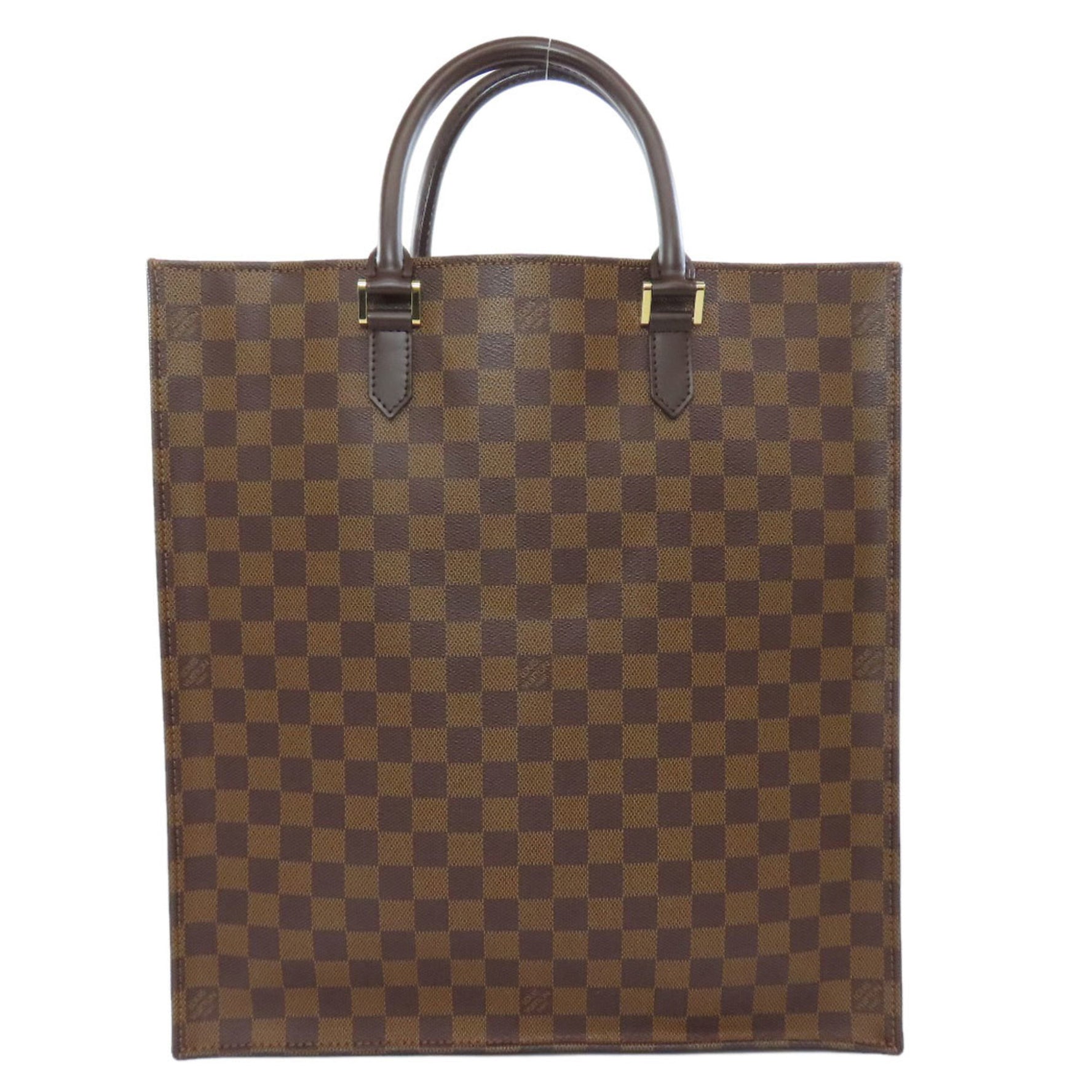 Louis Vuitton Sac Plat Handbag Damier Canvas