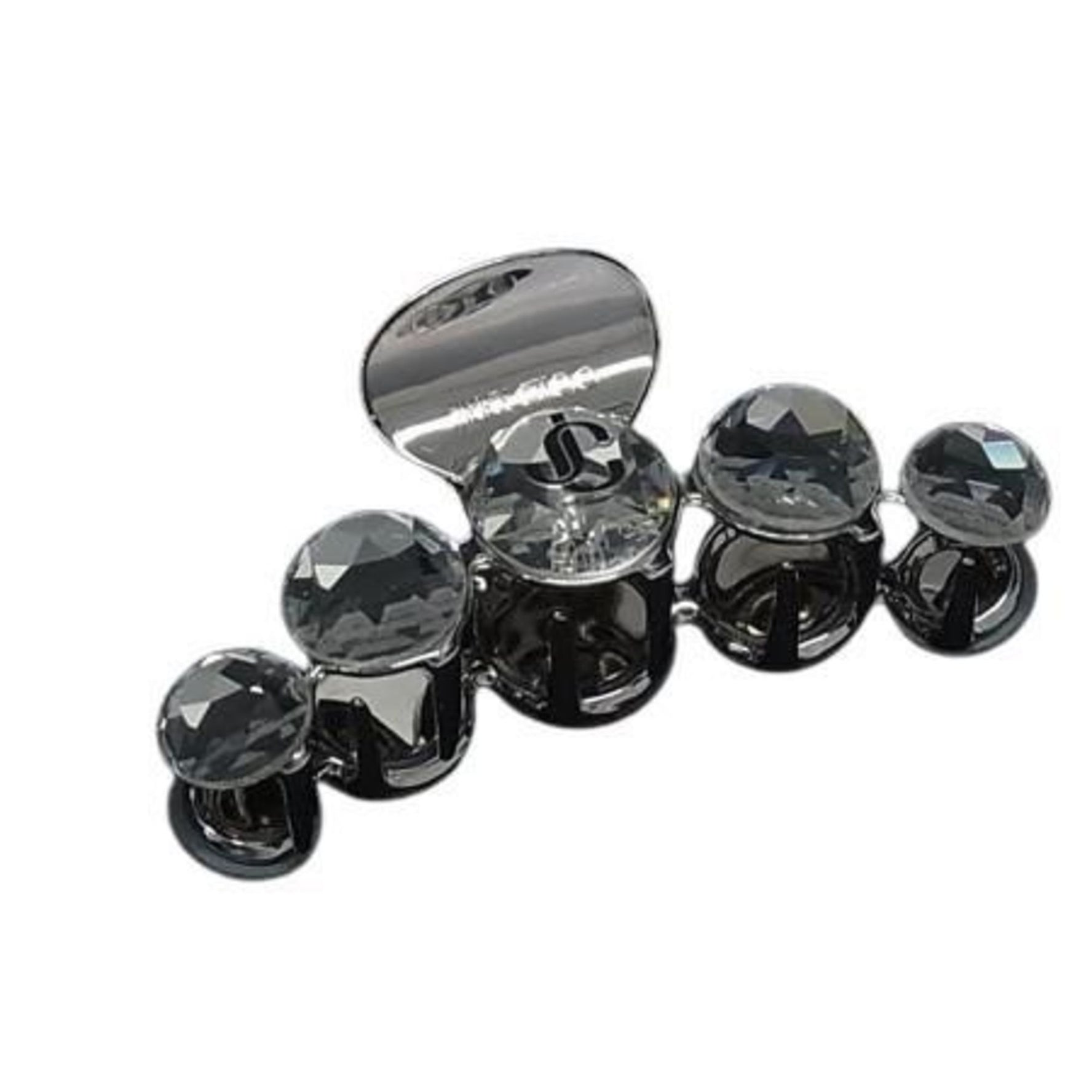 JIMMY CHOO Crystal Claw Hair Clip, Metallic, CLAWHAIRCLIPDCI