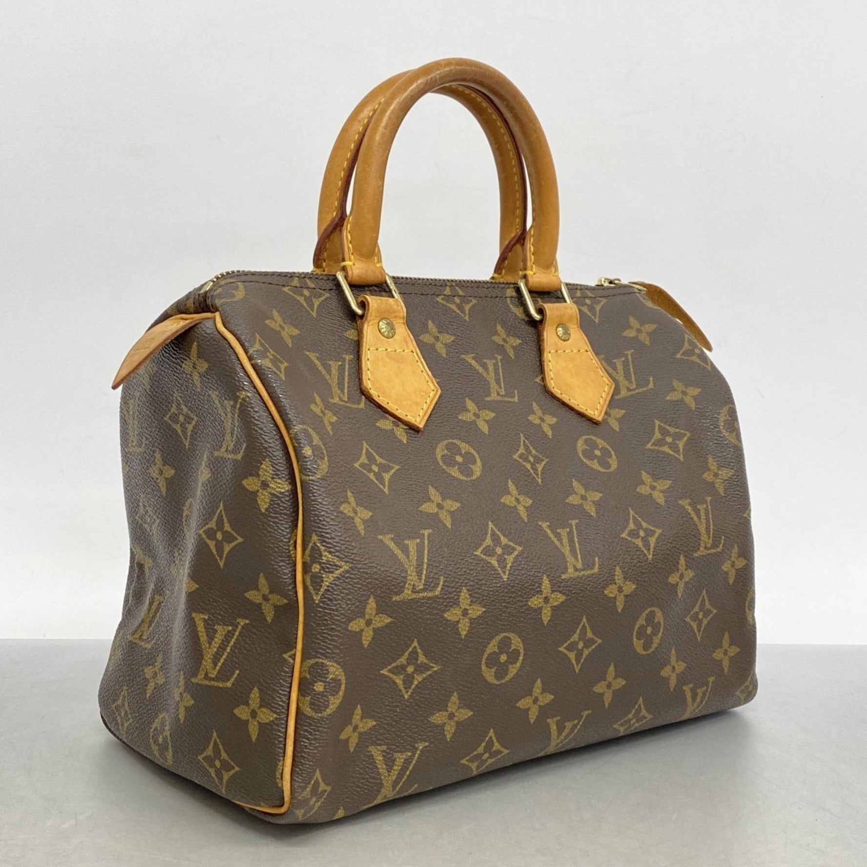 Louis Vuitton Monogram Speedy 25 Handbag M41109 Brown Women's