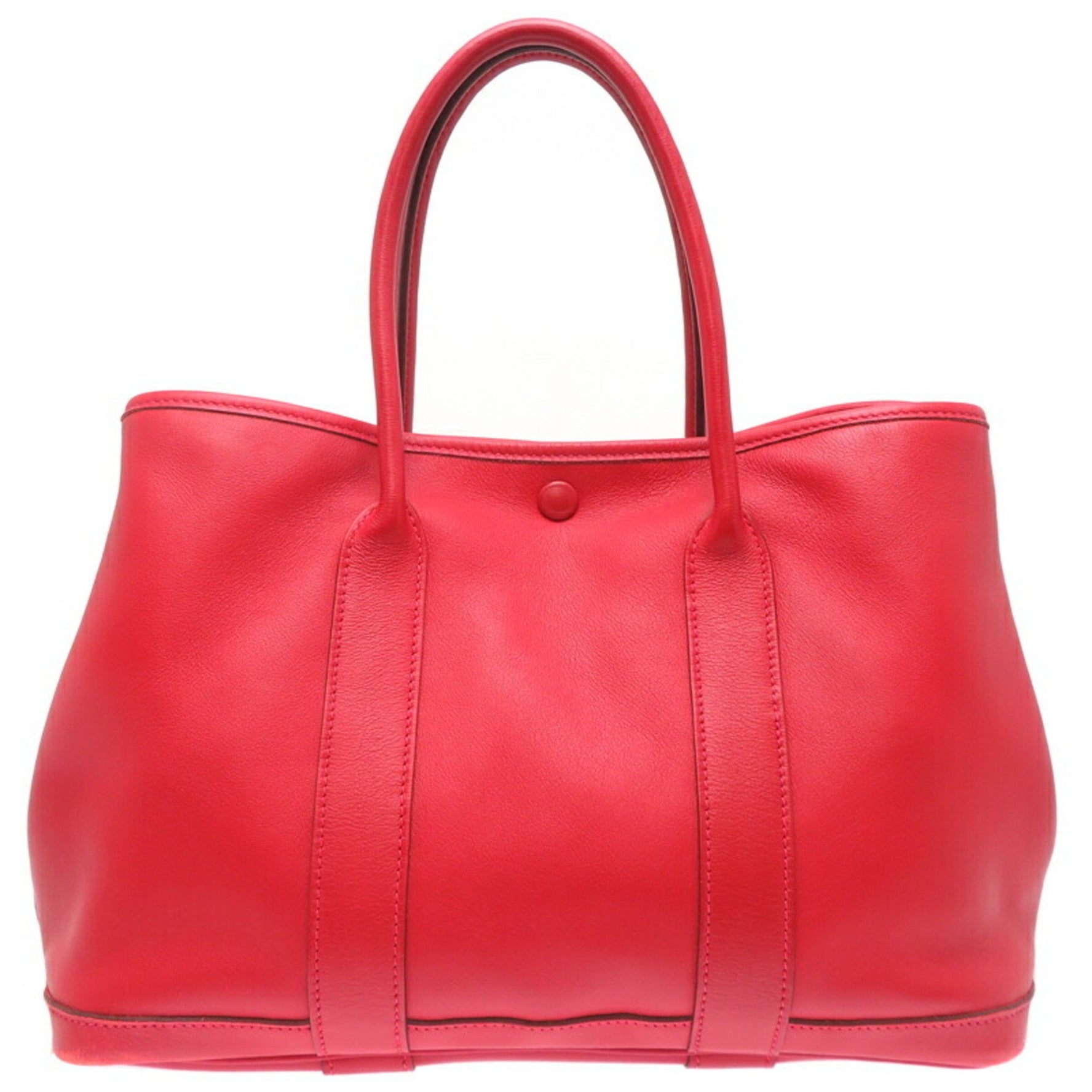 Hermes □J stamp 2006 Garden TPM Ladies Tote Bag Swift Rouge