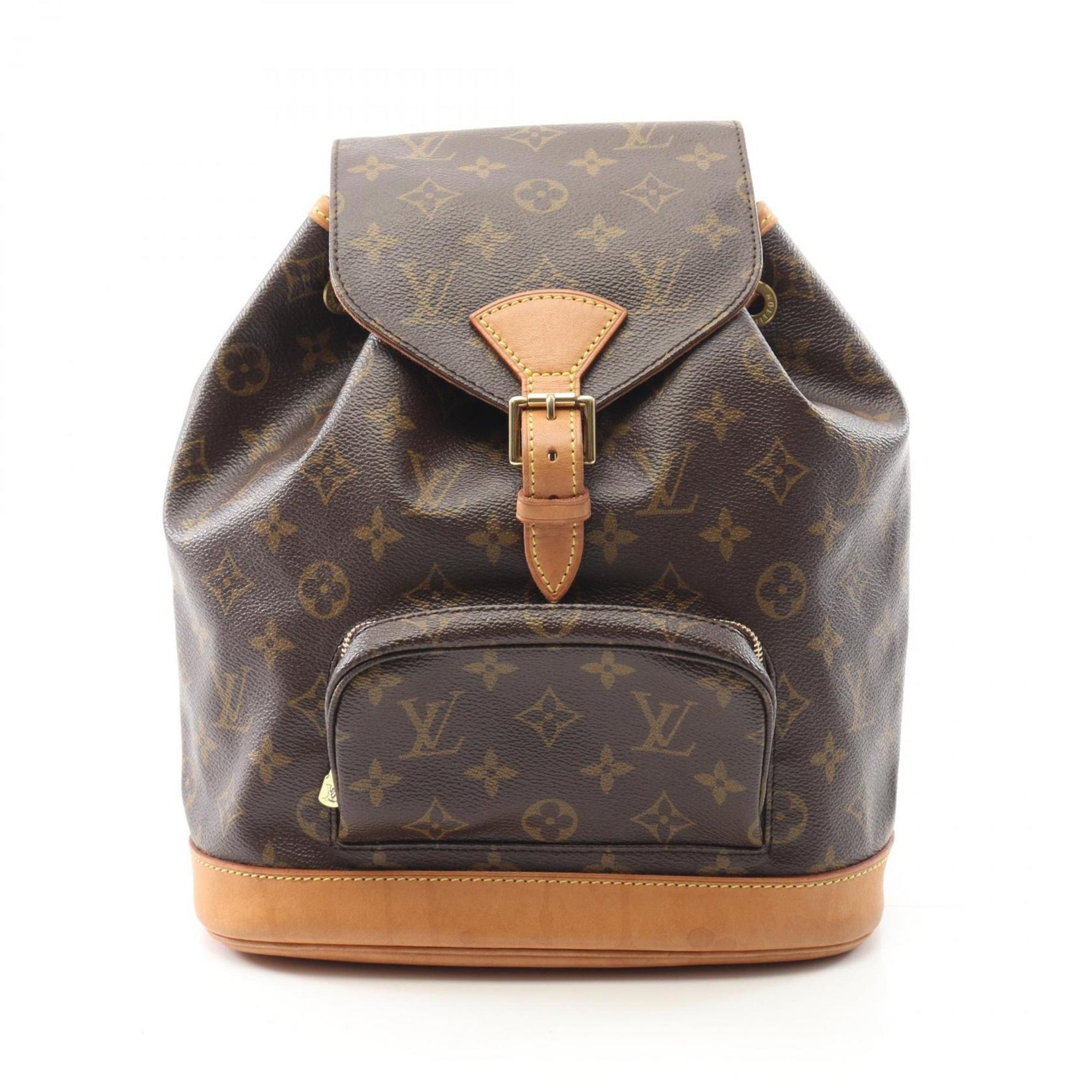 Louis Vuitton Montsouris MM Backpack, Coated Canvas and Leather, Monogram