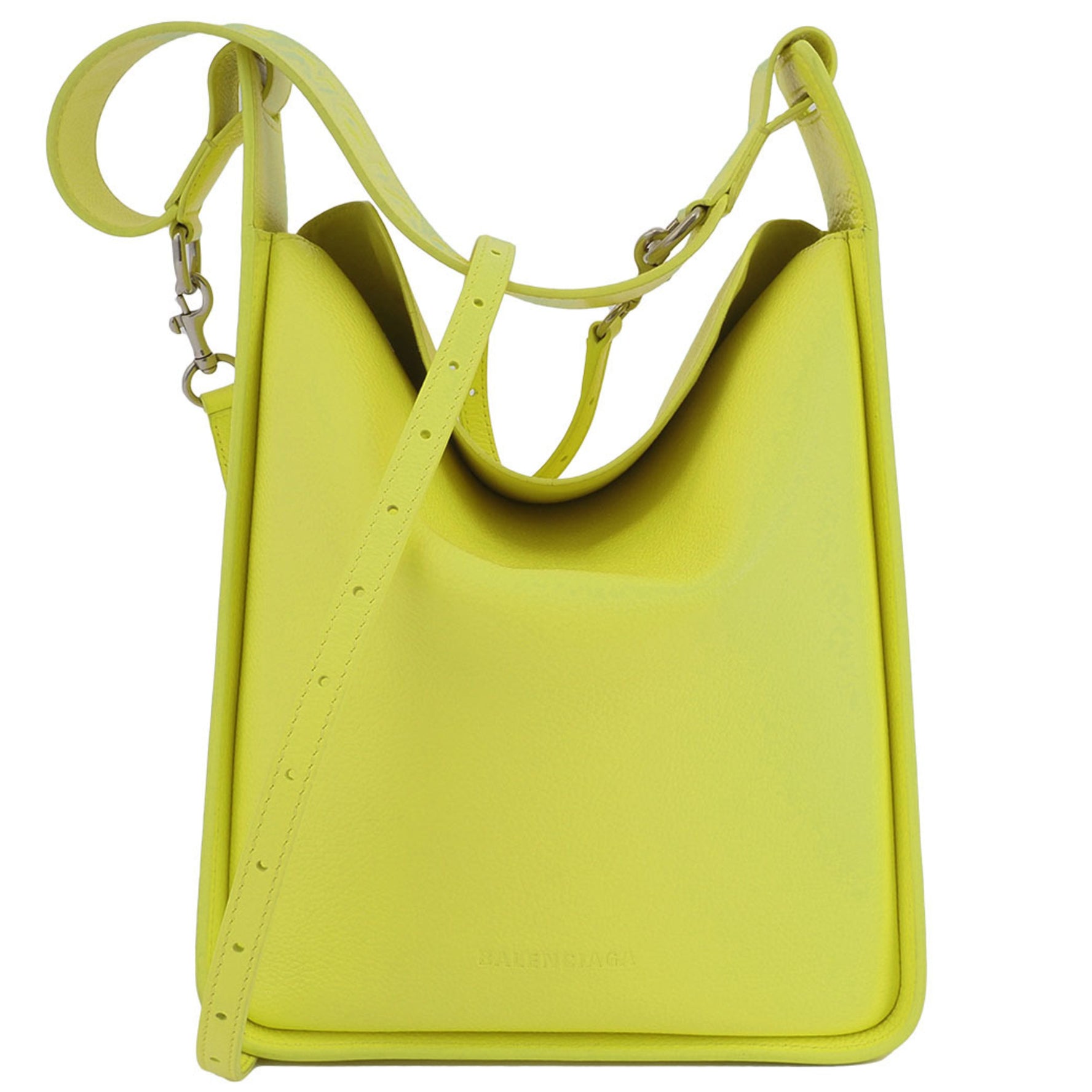Balenciaga North South Shoulder Bag Yellow Women's Leather TOOL2.0 BALENCIAGA