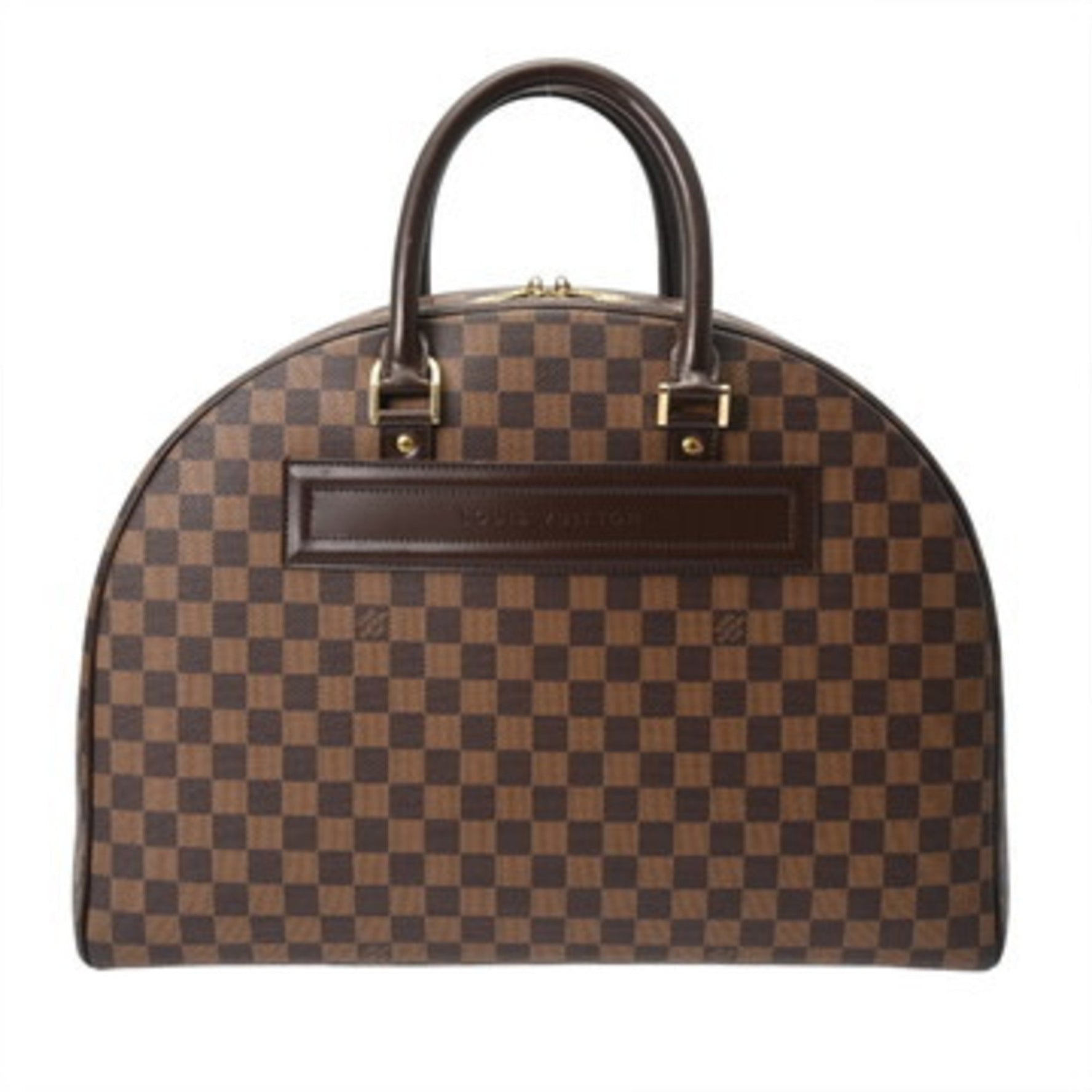 LOUIS VUITTON Damier Nolita Brown Canvas Handbag, AB Rank, Pre-owned, Ginzo