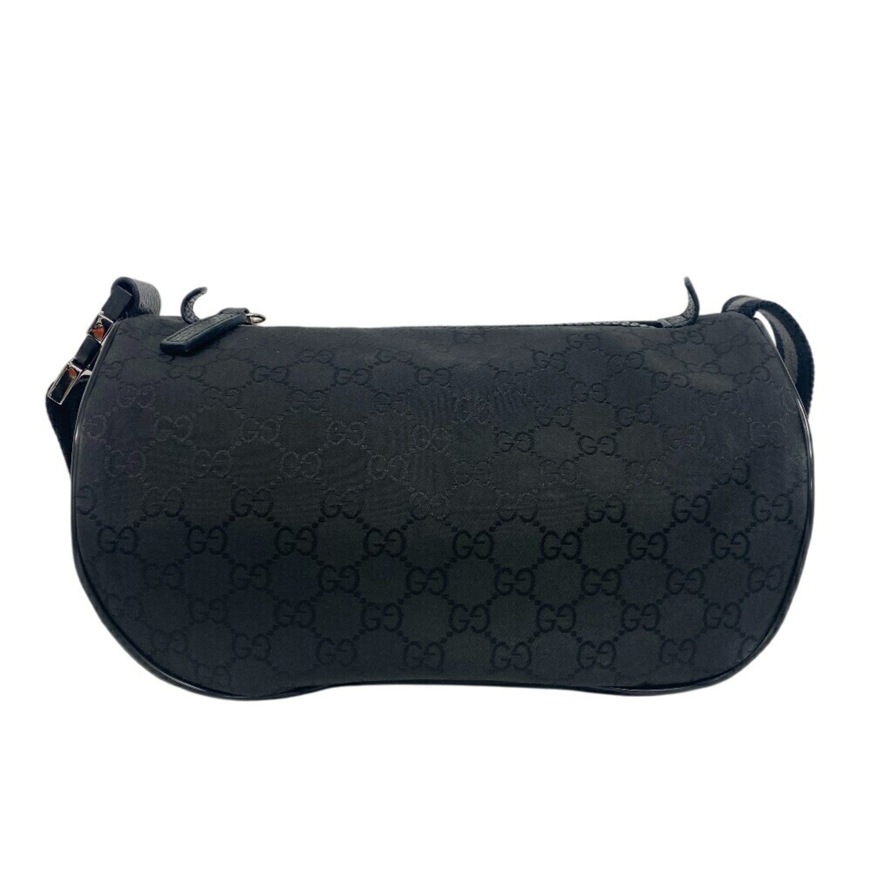 GUCCI GG nylon body bag, shoulder waist pouch, men's, women's, black, men's