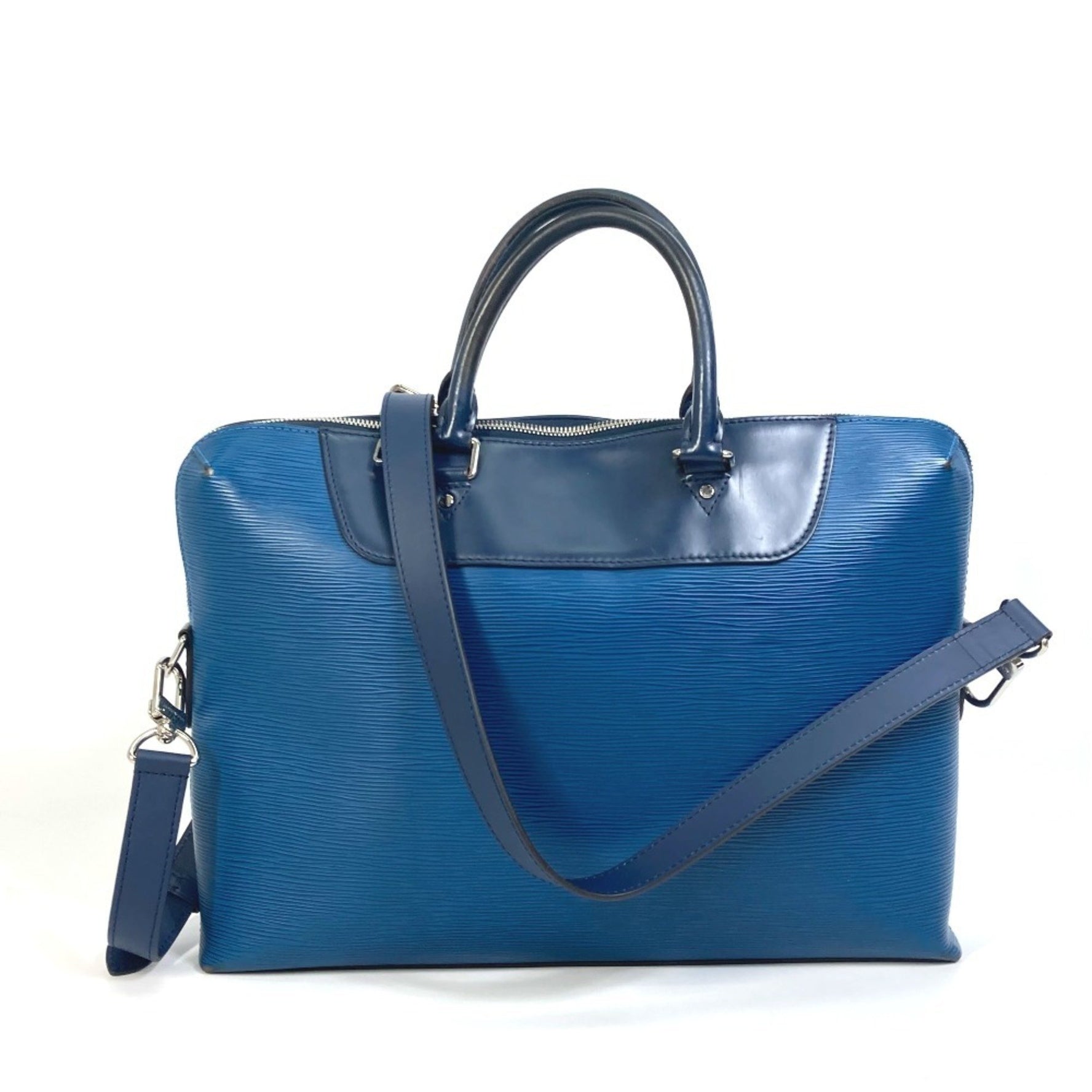 Louis Vuitton Jour PDJ Handbag, Briefcase/Business Bag in Epi Leather, Blue Azure