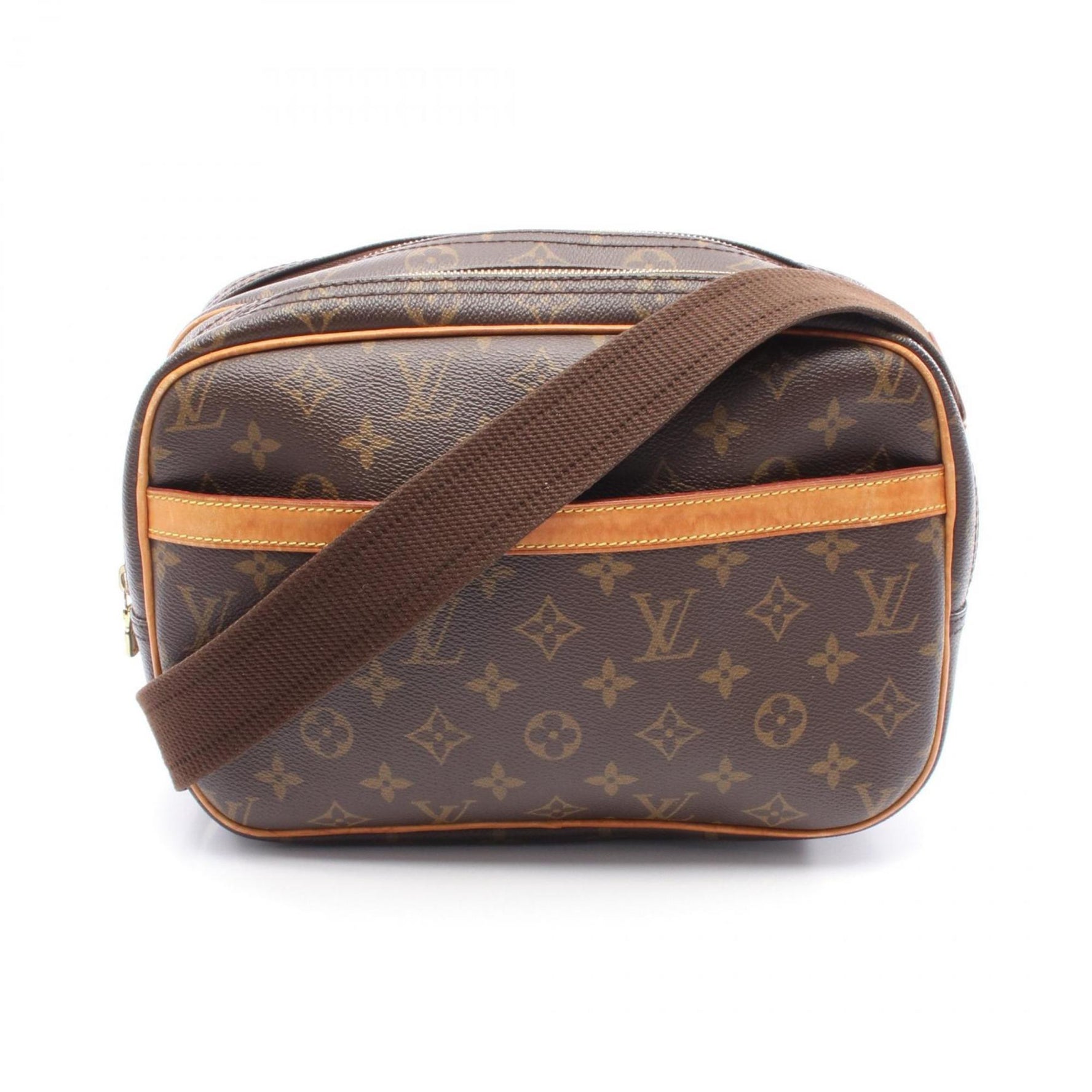 Louis Vuitton Reporter PM Shoulder Bag, Coated Canvas and Leather, Monogram, Brown