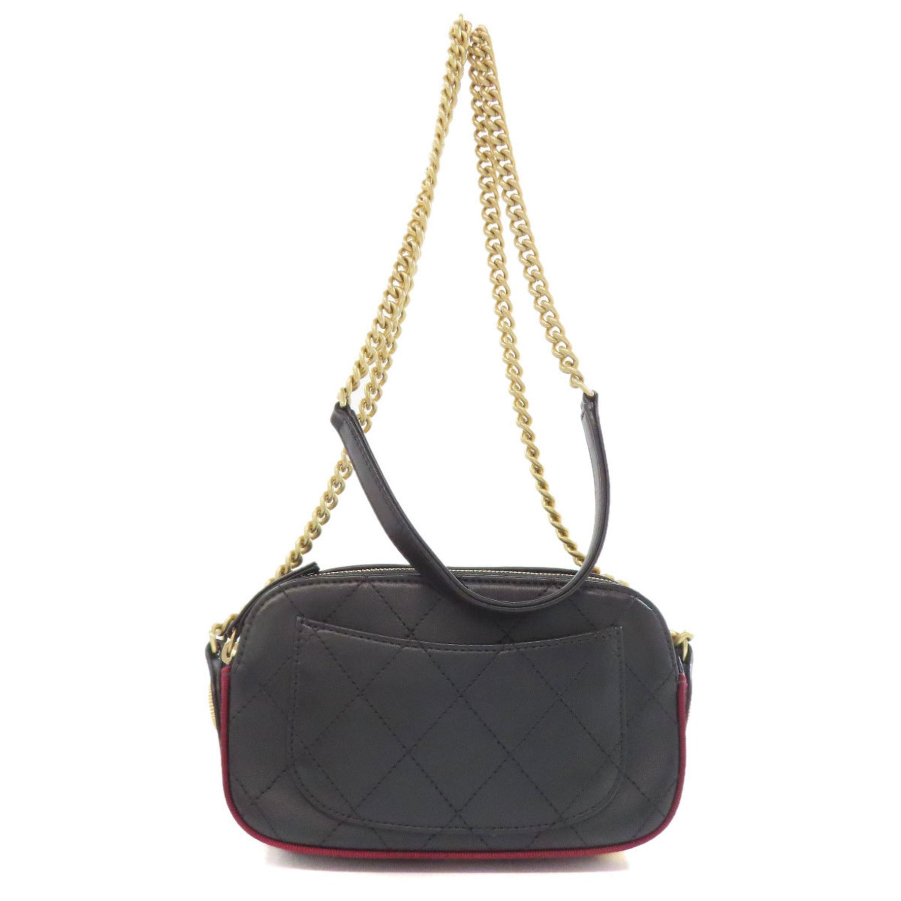 CHANEL Chain Shoulder Matelasse Bag Calfskin