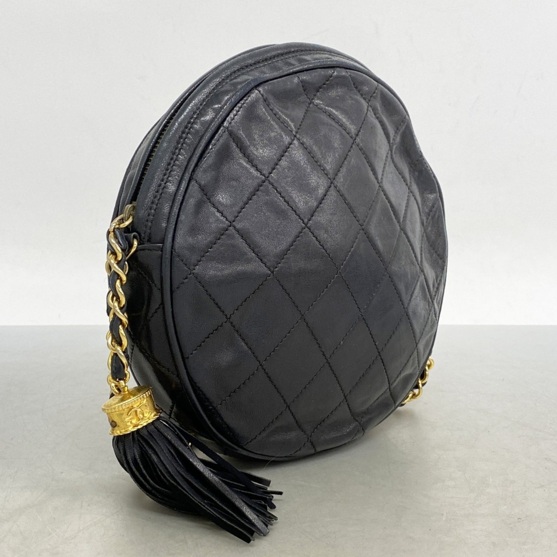 Chanel Shoulder Bag with Matelasse Chain Bag, Lambskin