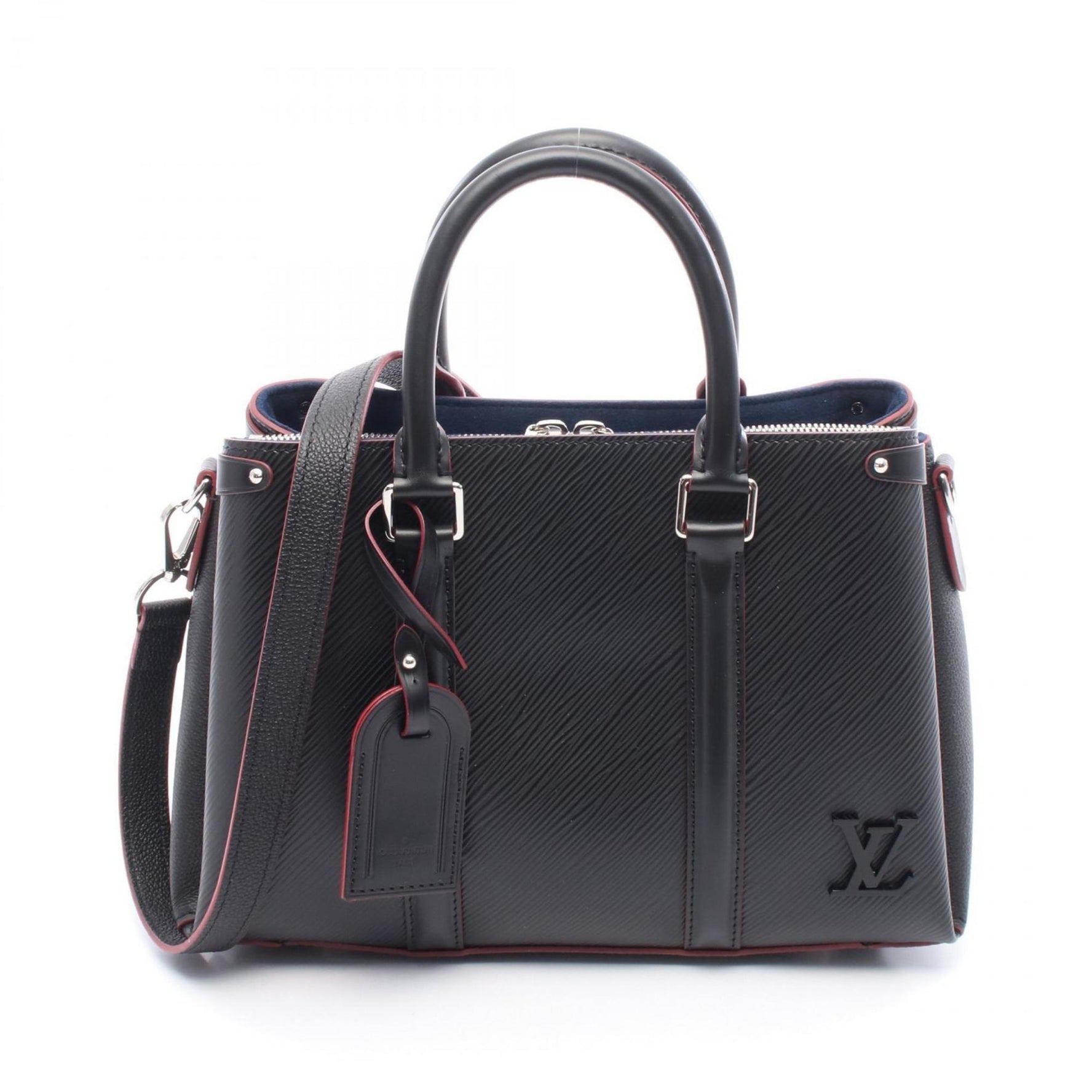 Louis Vuitton Soufflot NV BB Epi Noir Handbag, Leather, Black