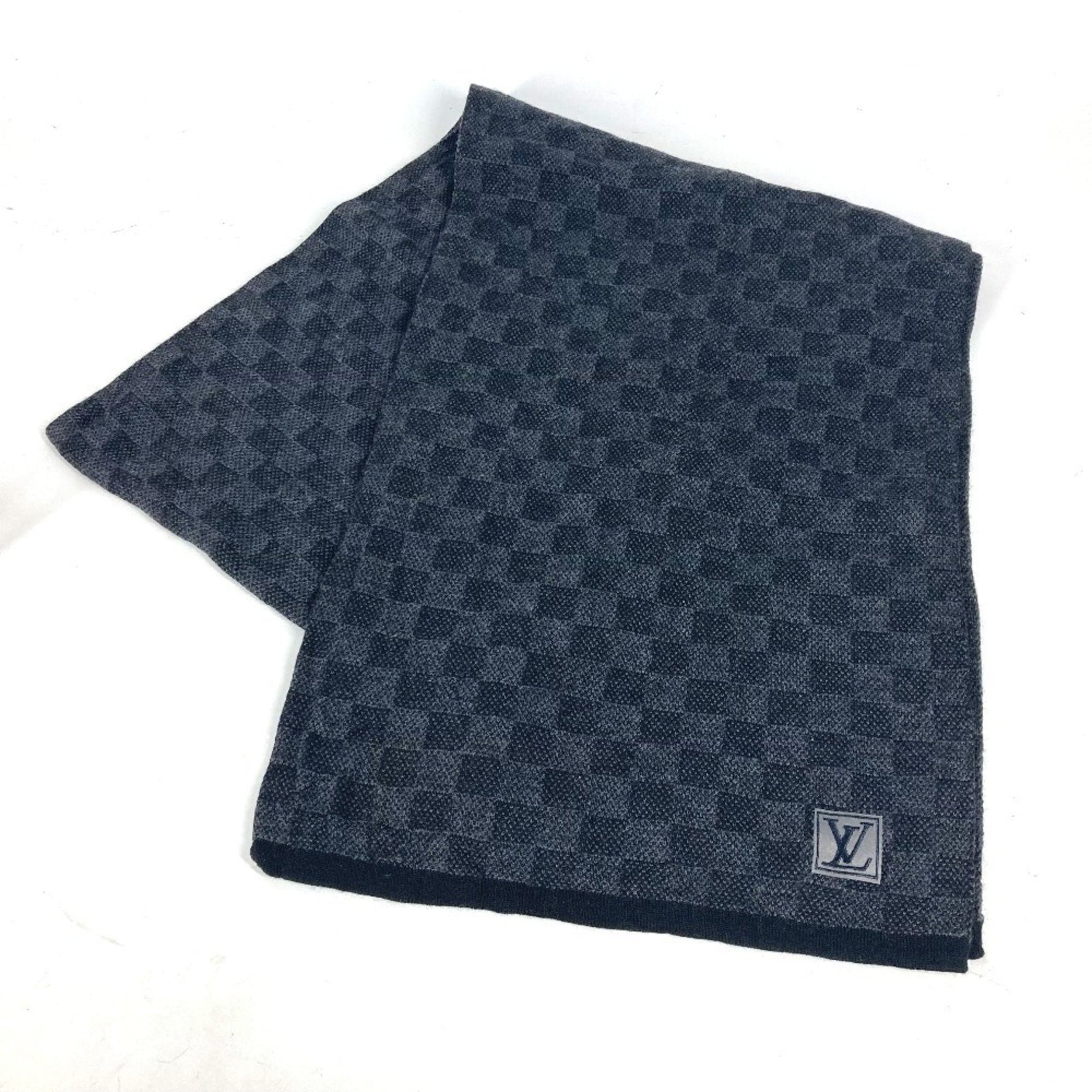 Louis Vuitton Damier Graphite Echarpe Petit Scarf Wool Men's