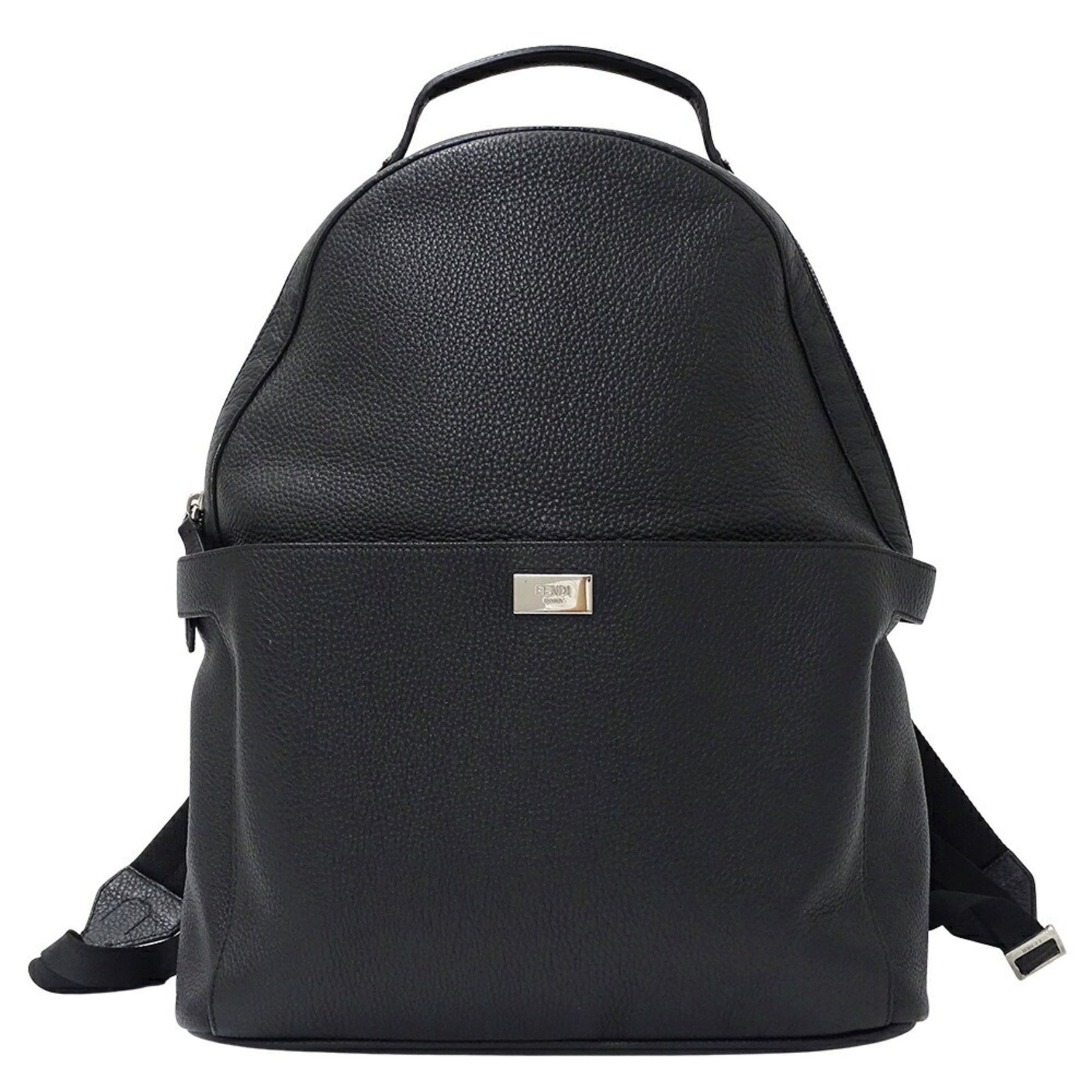 Fendi FENDI Backpack, Black Leather, 7VZ053, for Men and Women