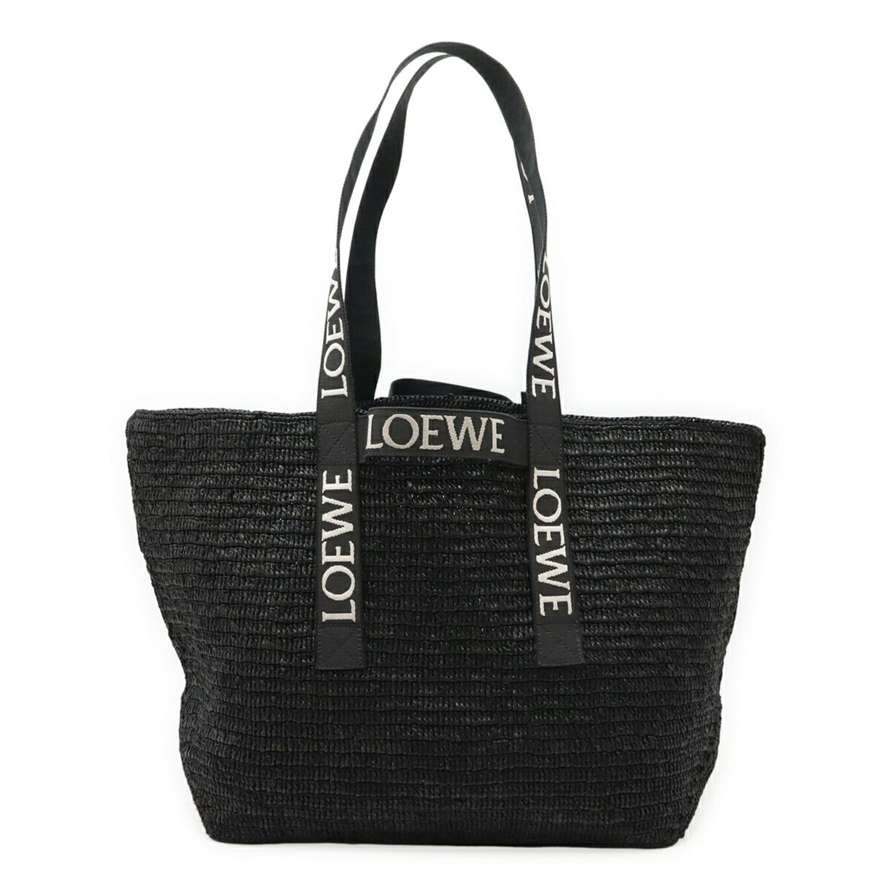 LOEWE FOLD SHOPPER Shoulder Bag, Basket Raffia