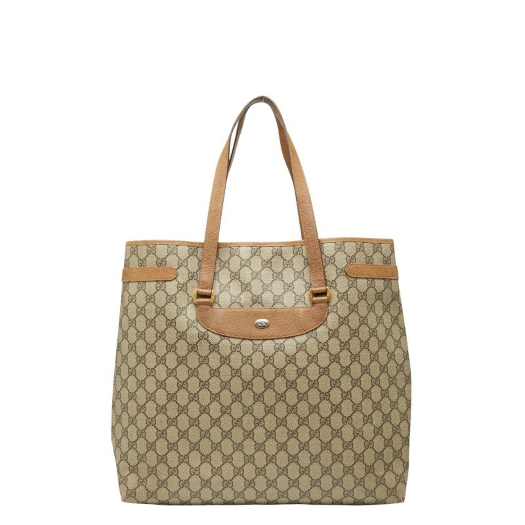 Gucci GG Supreme Tote Bag Leather