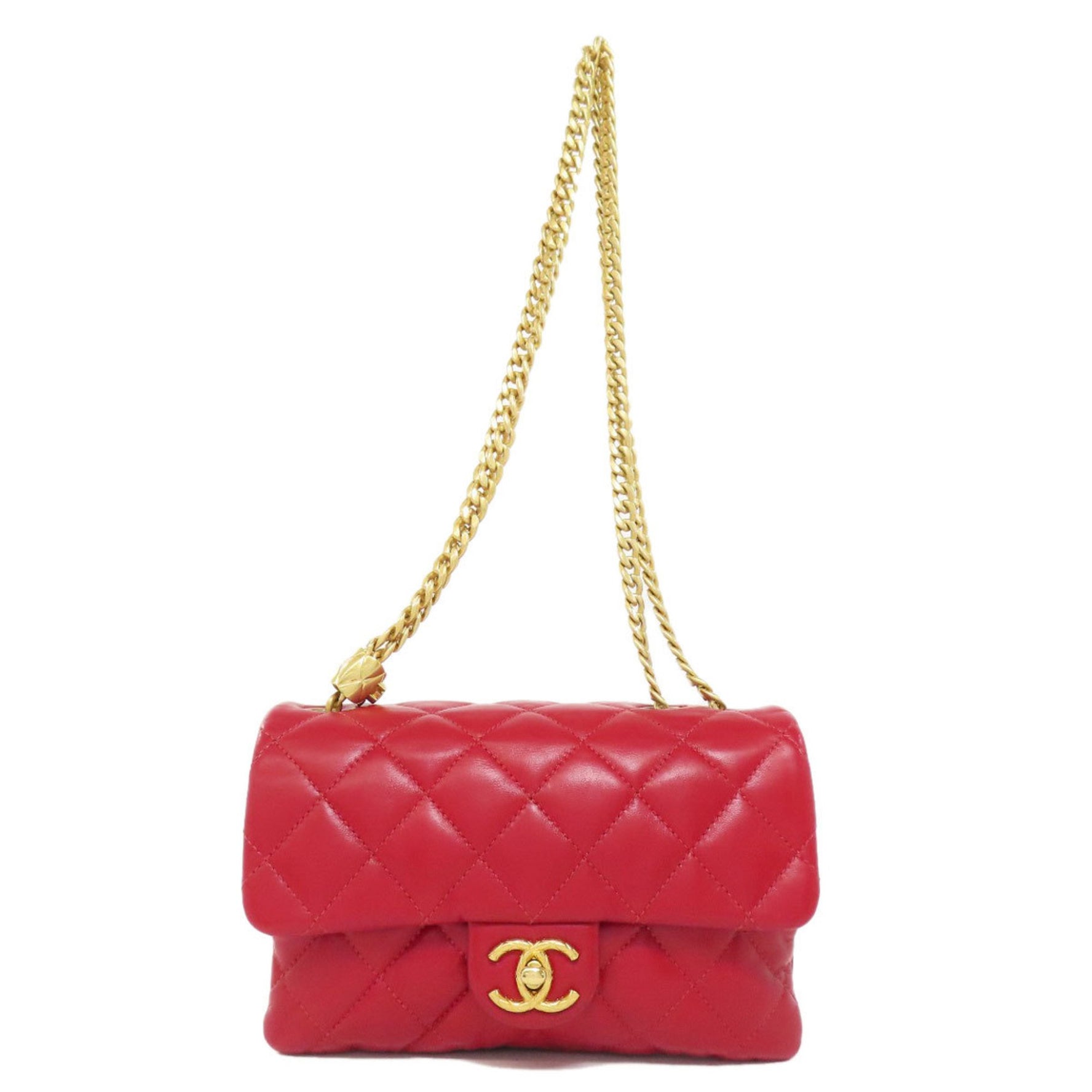 Chanel Chain Shoulder Matelasse Bag Lambskin