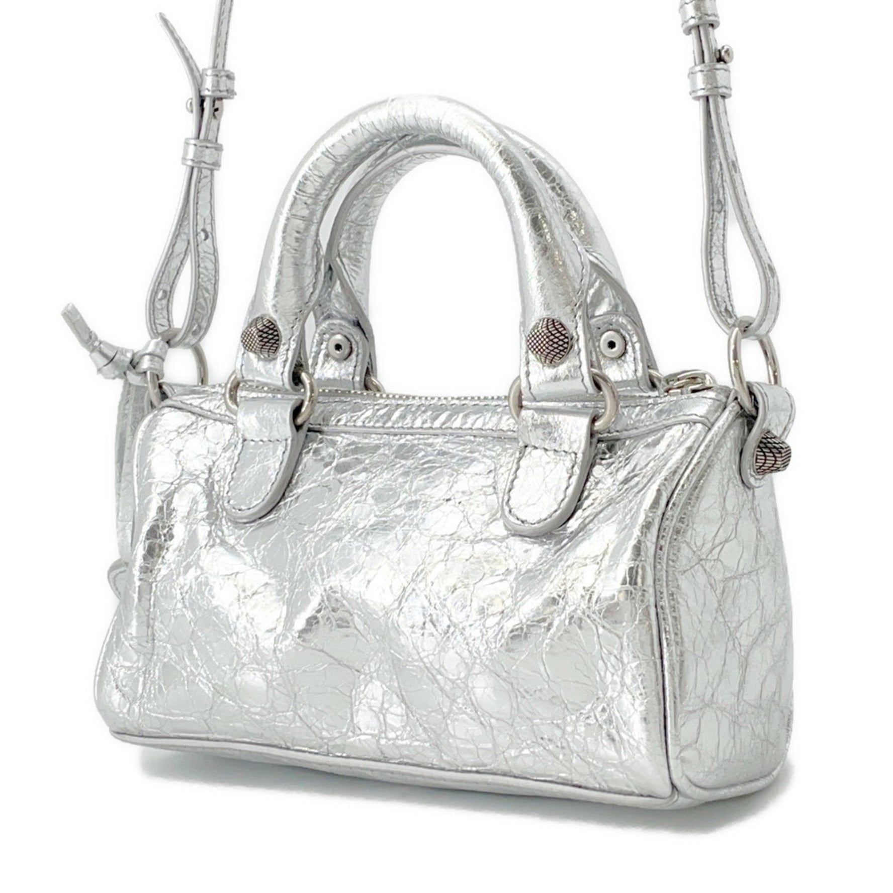 Balenciaga Le Cagoule Nano Leather Handbag BALENCIAGA 2-way