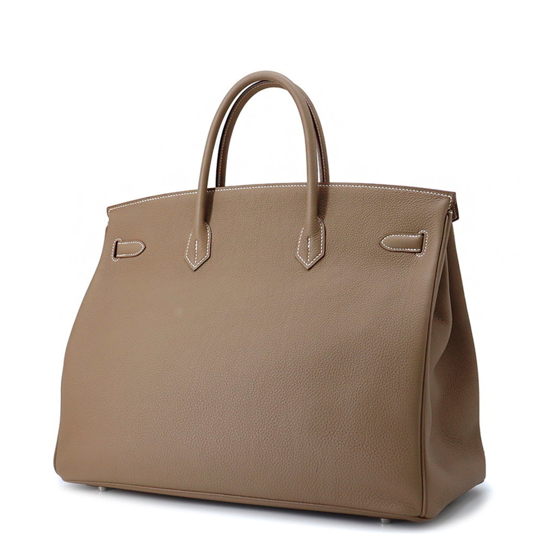 Hermes Birkin 40 Etoupe Togo B Stamp Handbag