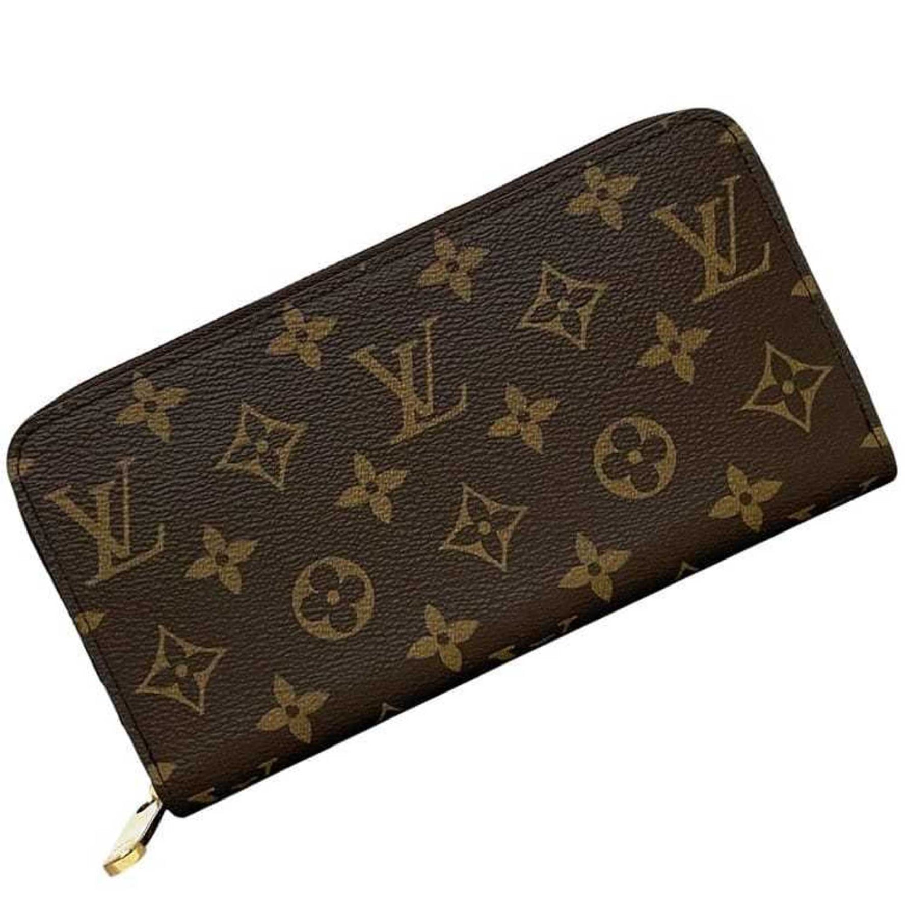 Louis Vuitton Round Zippy Wallet Brown Monogram Canvas RFID LOUIS VUITTON