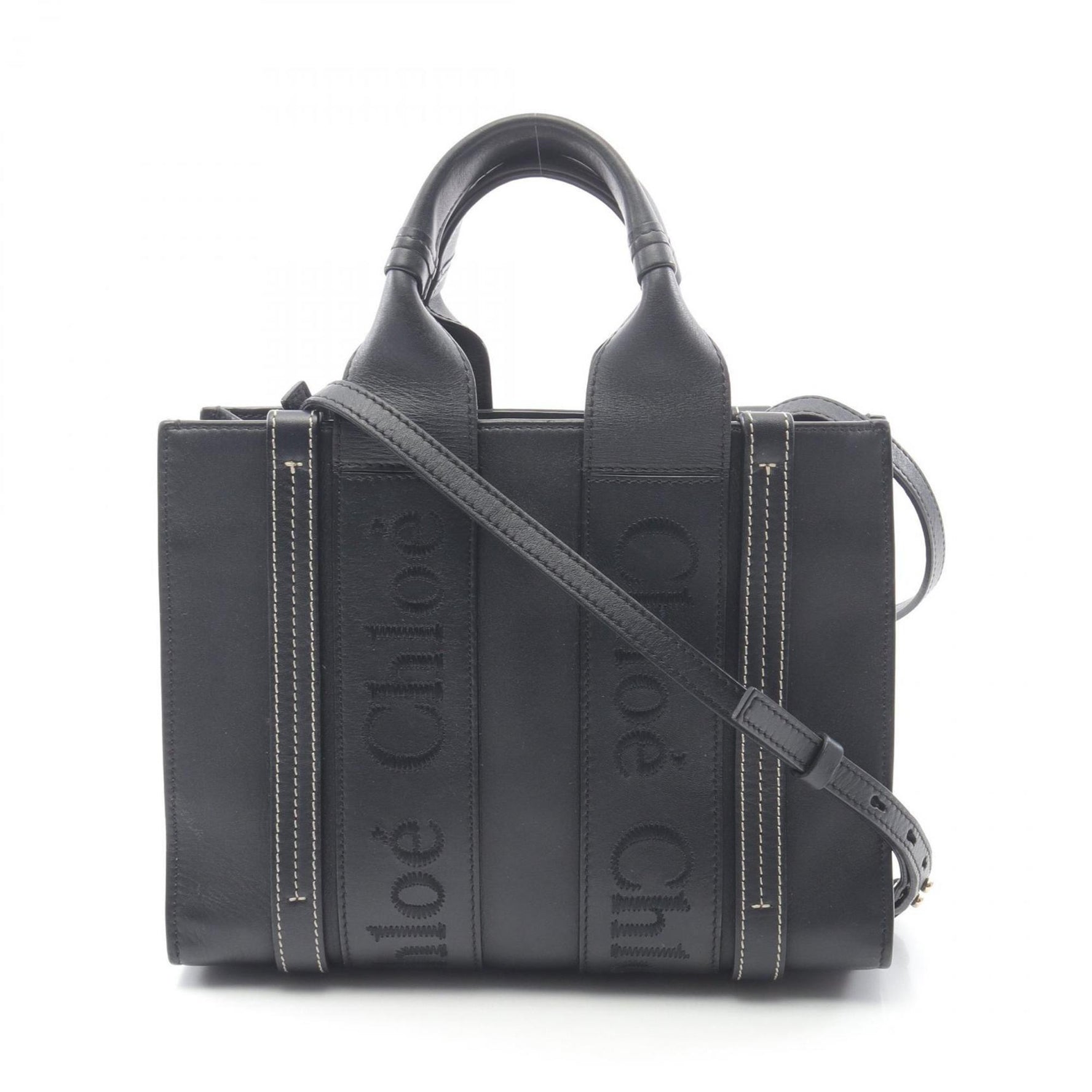 Chloé Chloe WOODY Small Tote Bag, Leather