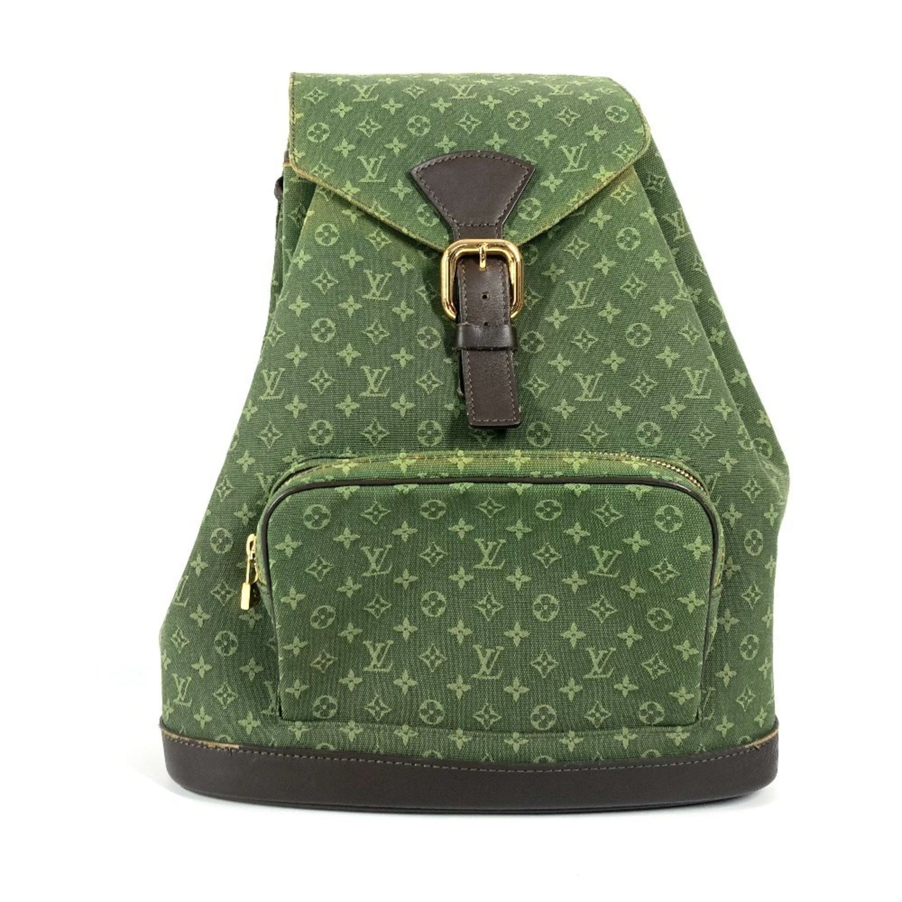 Louis Vuitton Monogram Mini Montsouris GM Backpack Bag Rucksack Canvas Men's TST Khaki