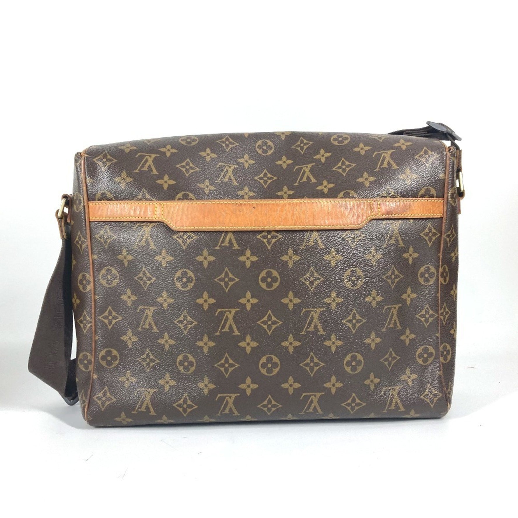 Louis Vuitton Monogram Abess Bag Crossbody Messenger Flap Shoulder Canvas Men's