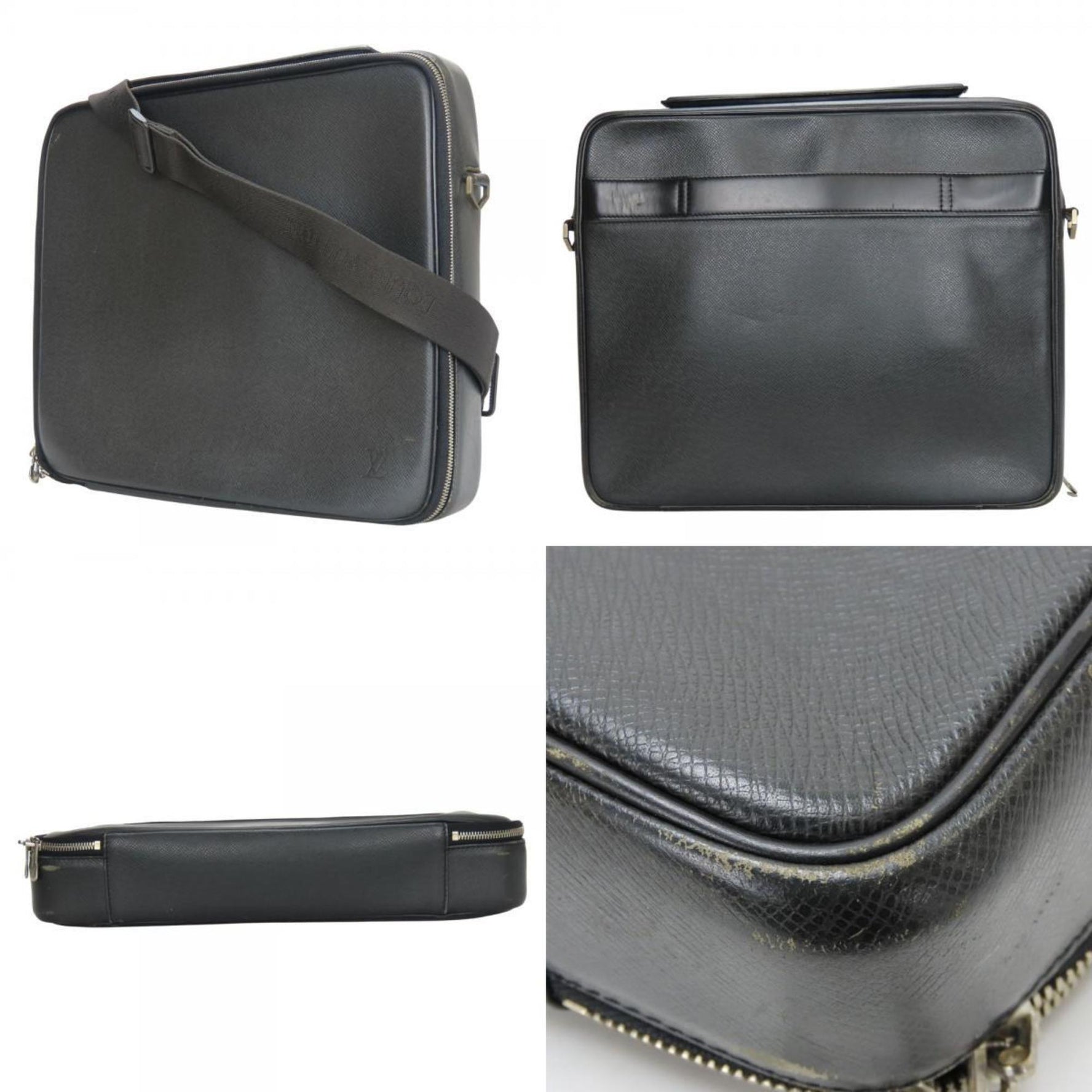 Louis Vuitton Porte Ordinatur Odessa Shoulder Bag Taiga Computer Case LOUIS VUITTON