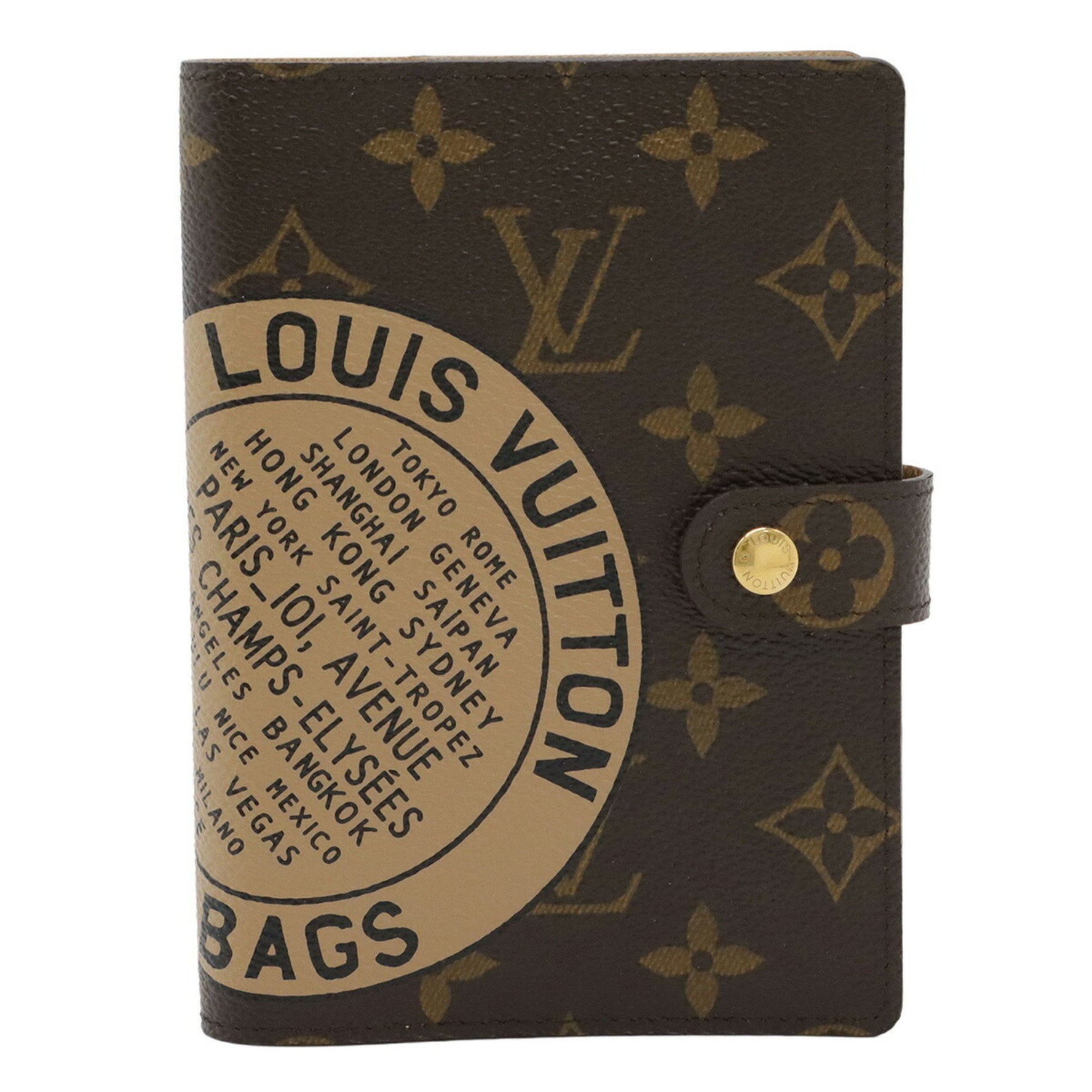 LOUIS VUITTON Louis Vuitton Monogram TRUNKS&S Agenda PM T&B 6-hole notebook cover R21039