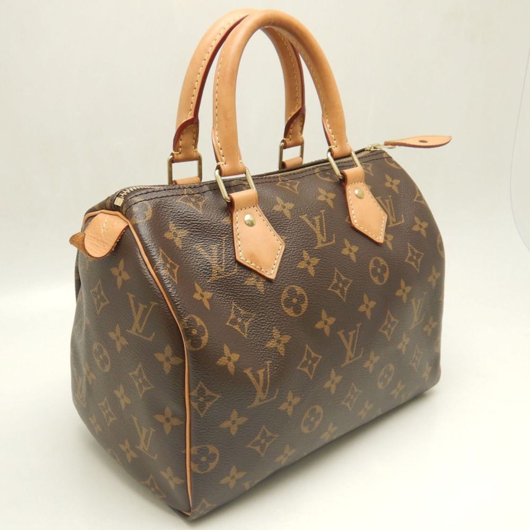 LOUIS VUITTON Louis Vuitton Monogram Speedy 25 Handbag Brown