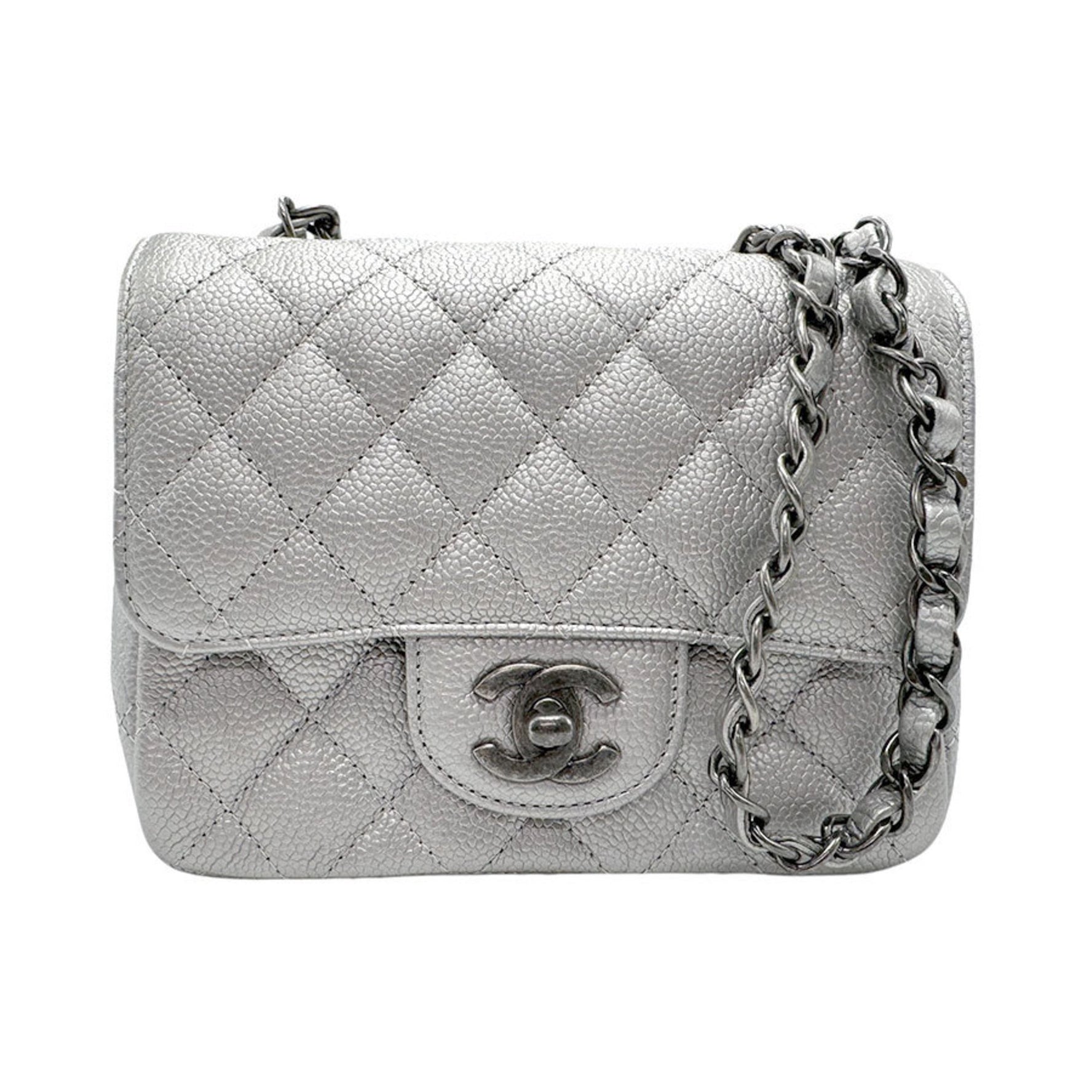 CHANEL Shoulder Bag Matelasse Caviar Leather
