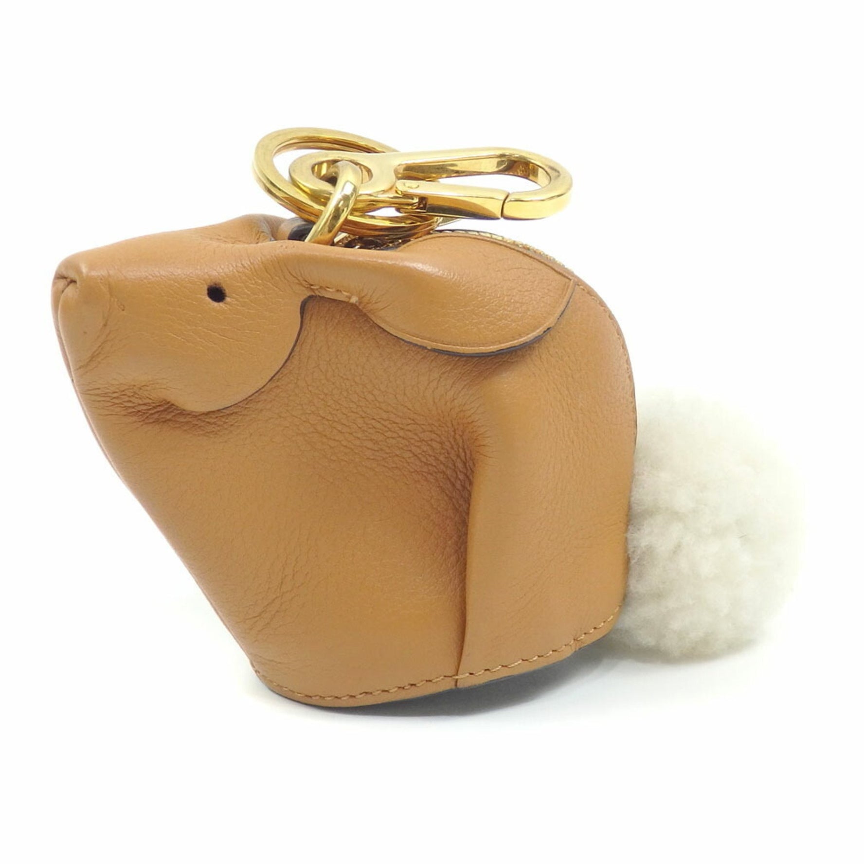 Loewe Bag Charm Bunny Leather Rabbit Keychain Key Ring