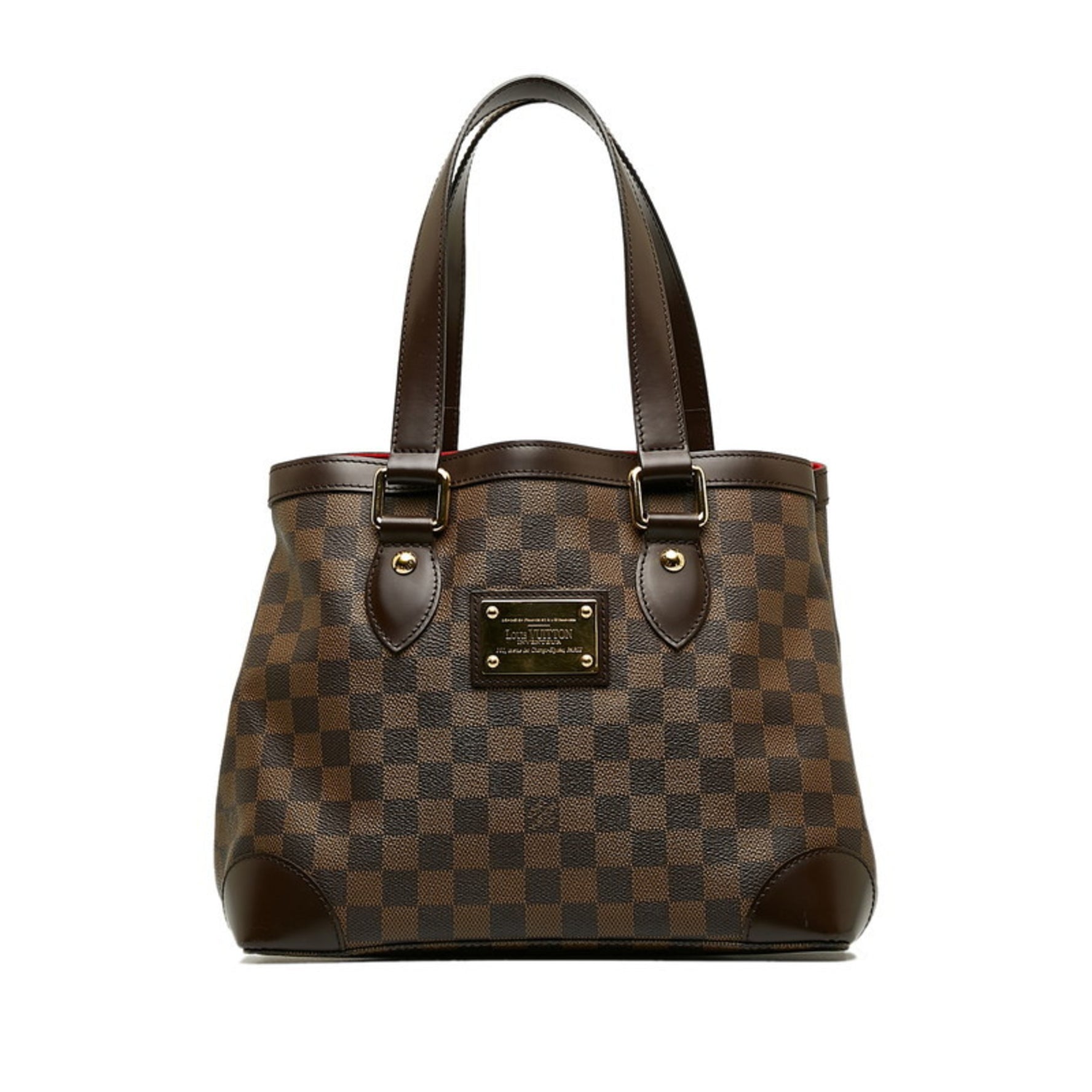 Louis Vuitton Damier Hampstead PM Tote Bag Handbag N51205 Brown PVC Leather Women's LOUIS VUITTON