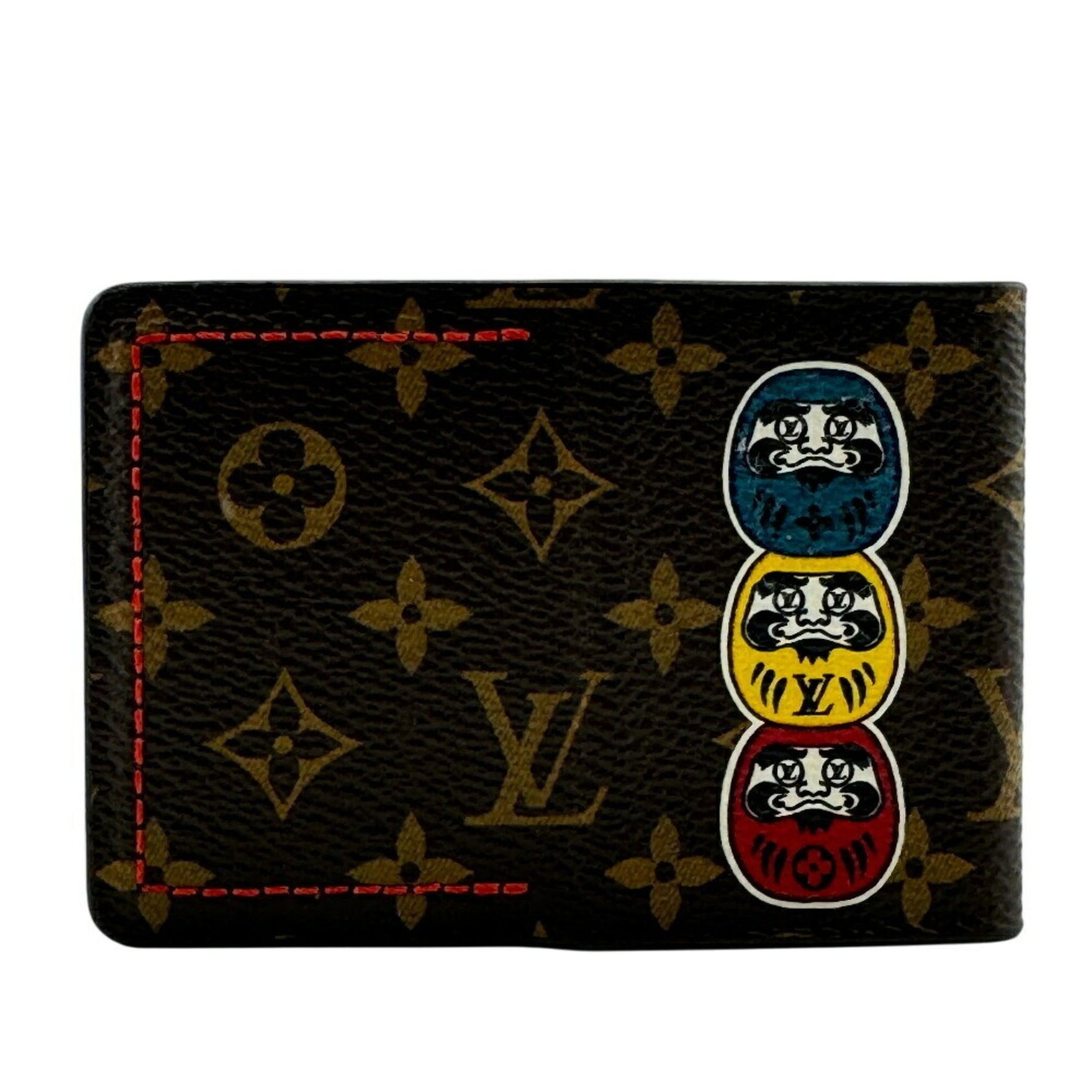 Louis Vuitton Miroir Nomade Aurélien Daruma, a collaboration with Kansai Yamamoto, Monogram Hand Mirror/Compact, Brown, Unisex