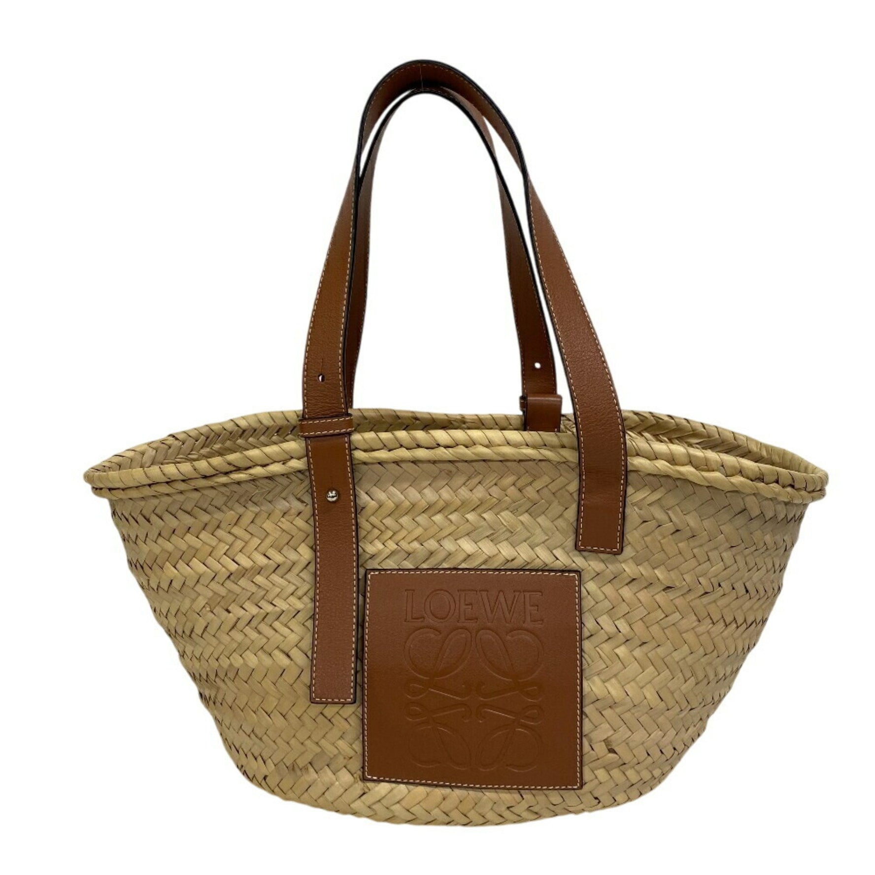 LOEWE Medium Basket Bag, Tote Handbag, Shoulder Beige