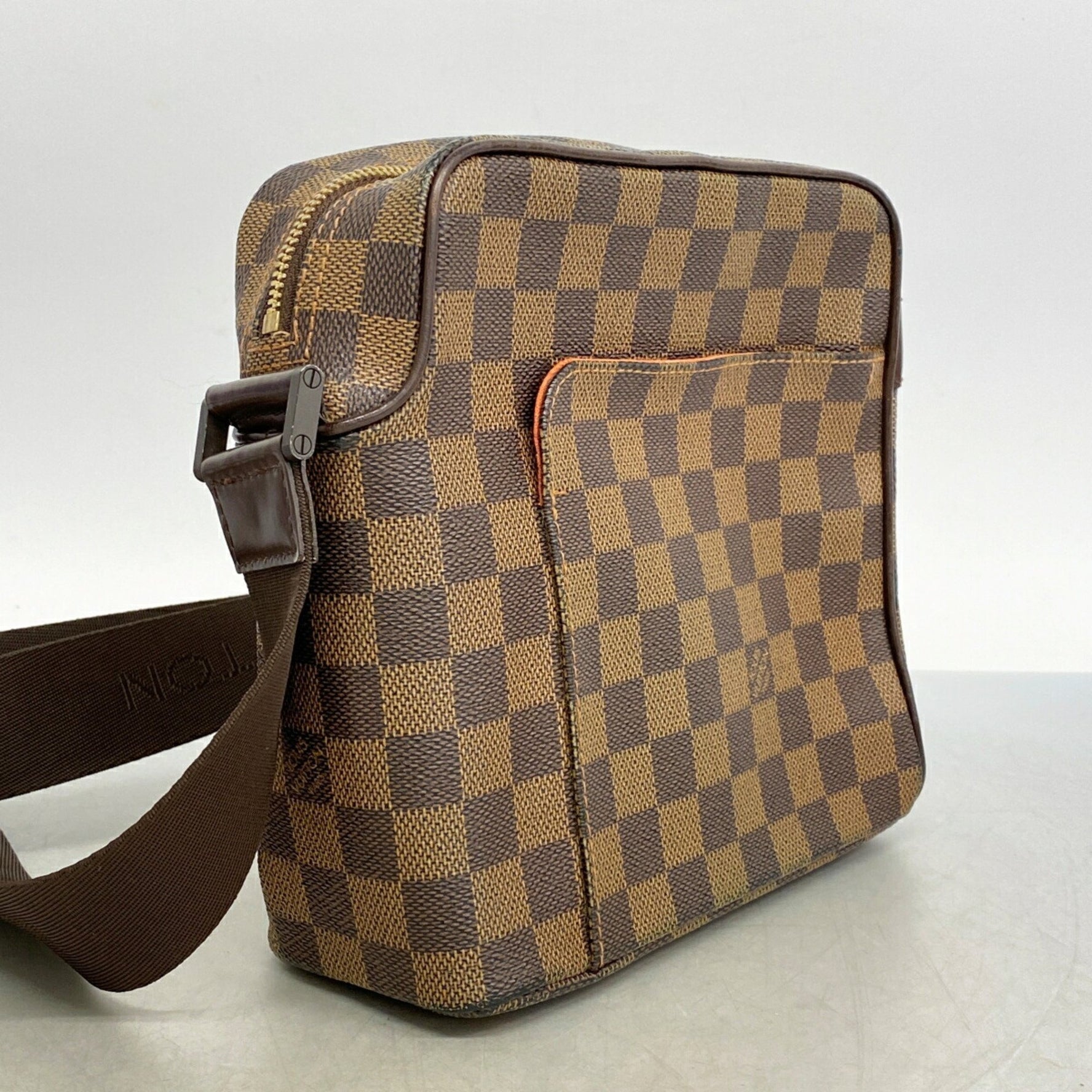 Louis Vuitton Damier Olaf PM Shoulder Bag N41442 Ebene Women's P1160526