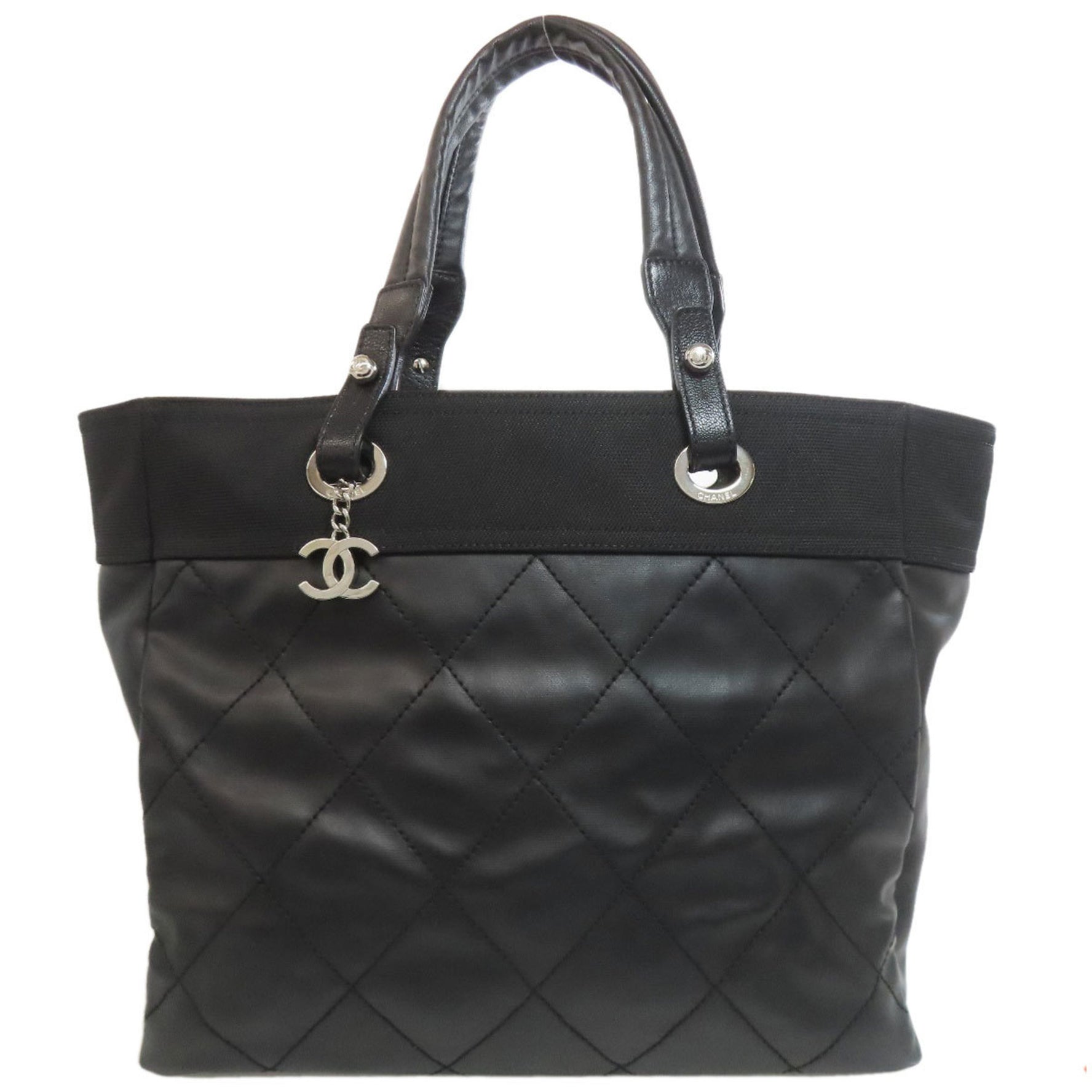 Chanel Pavillionaire MM Silver Hardware Tote Bag in Calfskin