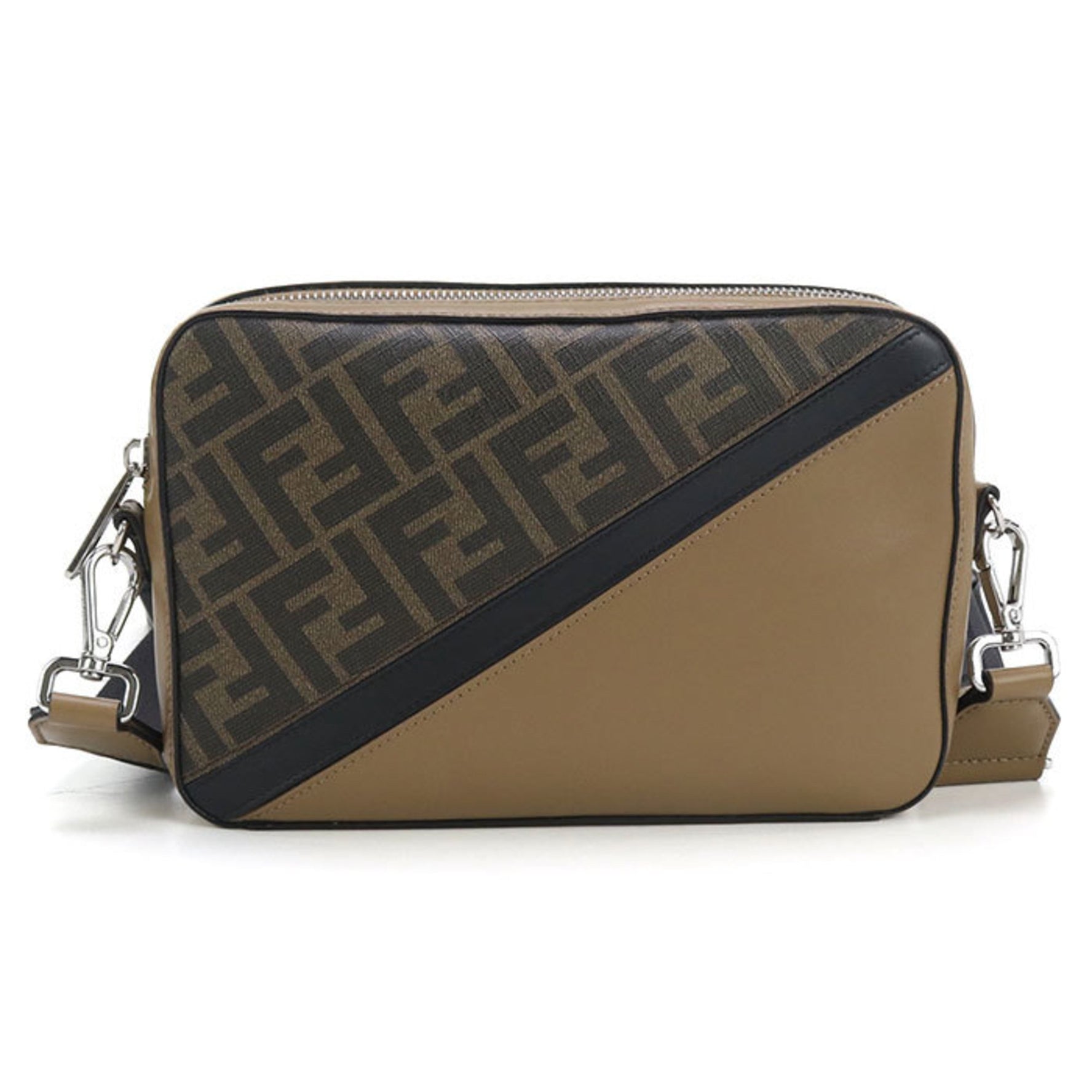 FENDI Men's Shoulder Bag with Diagonal Camera Case