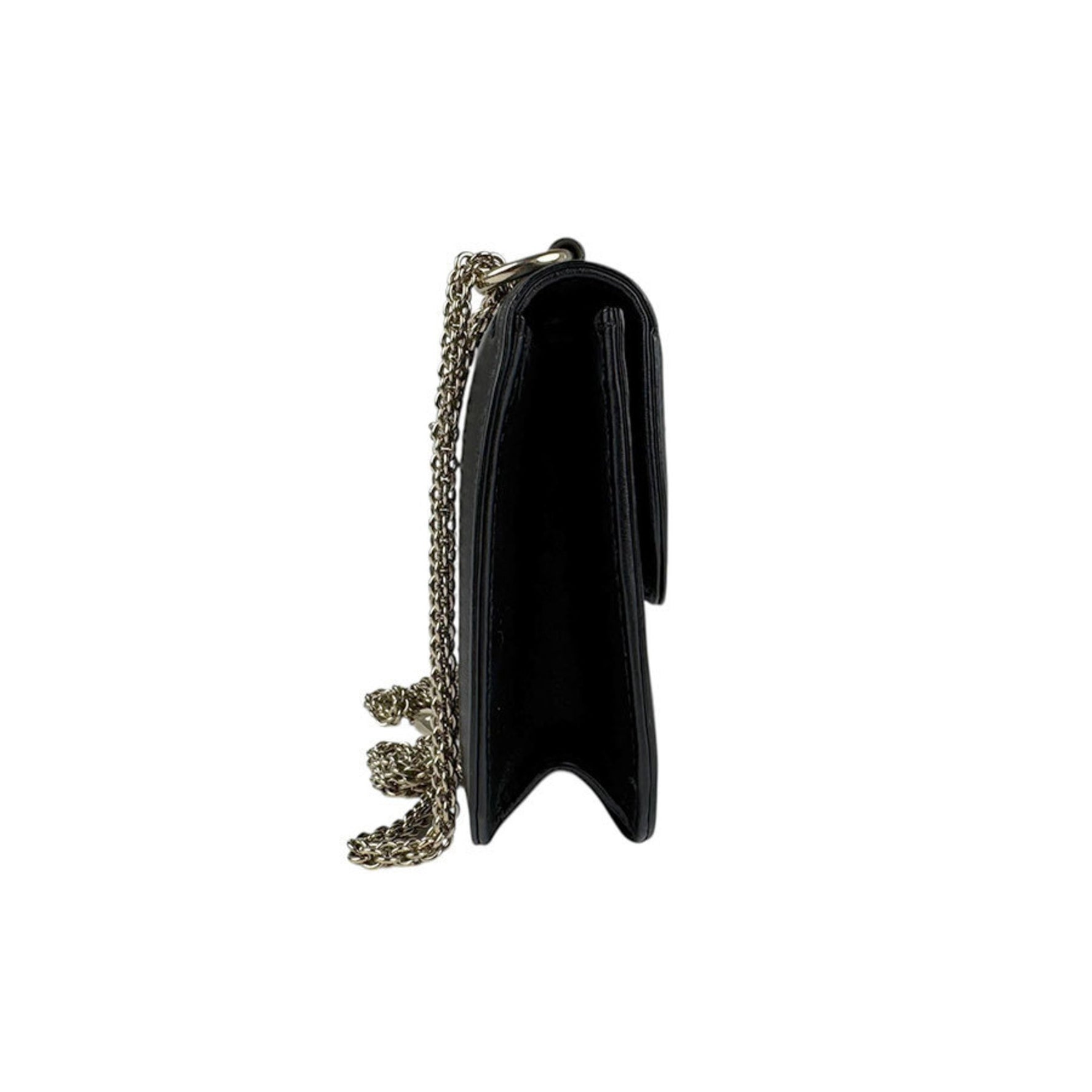 Valentino Garavani Shoulder Bag Rockstud Leather Metal Black Gold