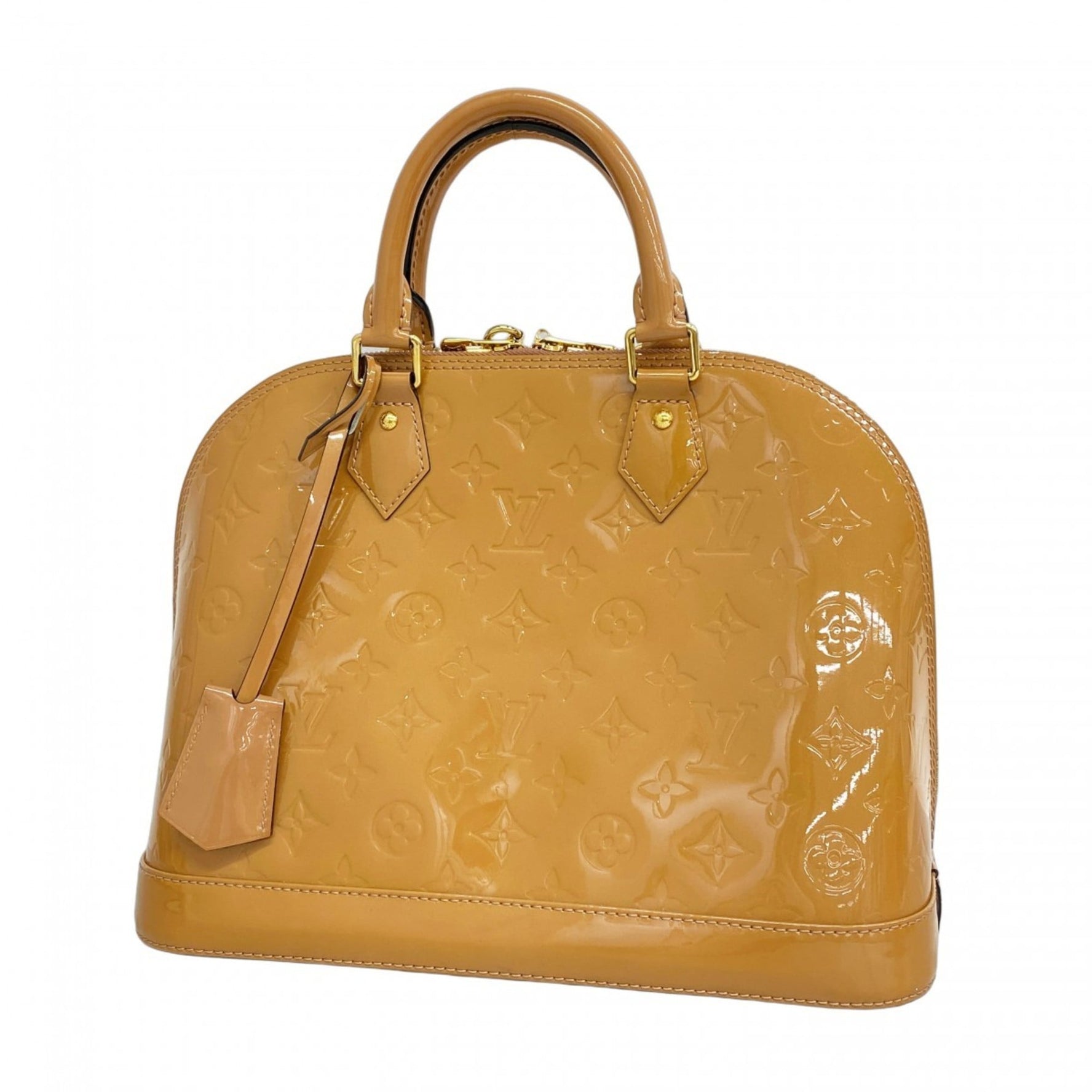 Louis Vuitton Vernis Alma PM Handbag Rose Velours