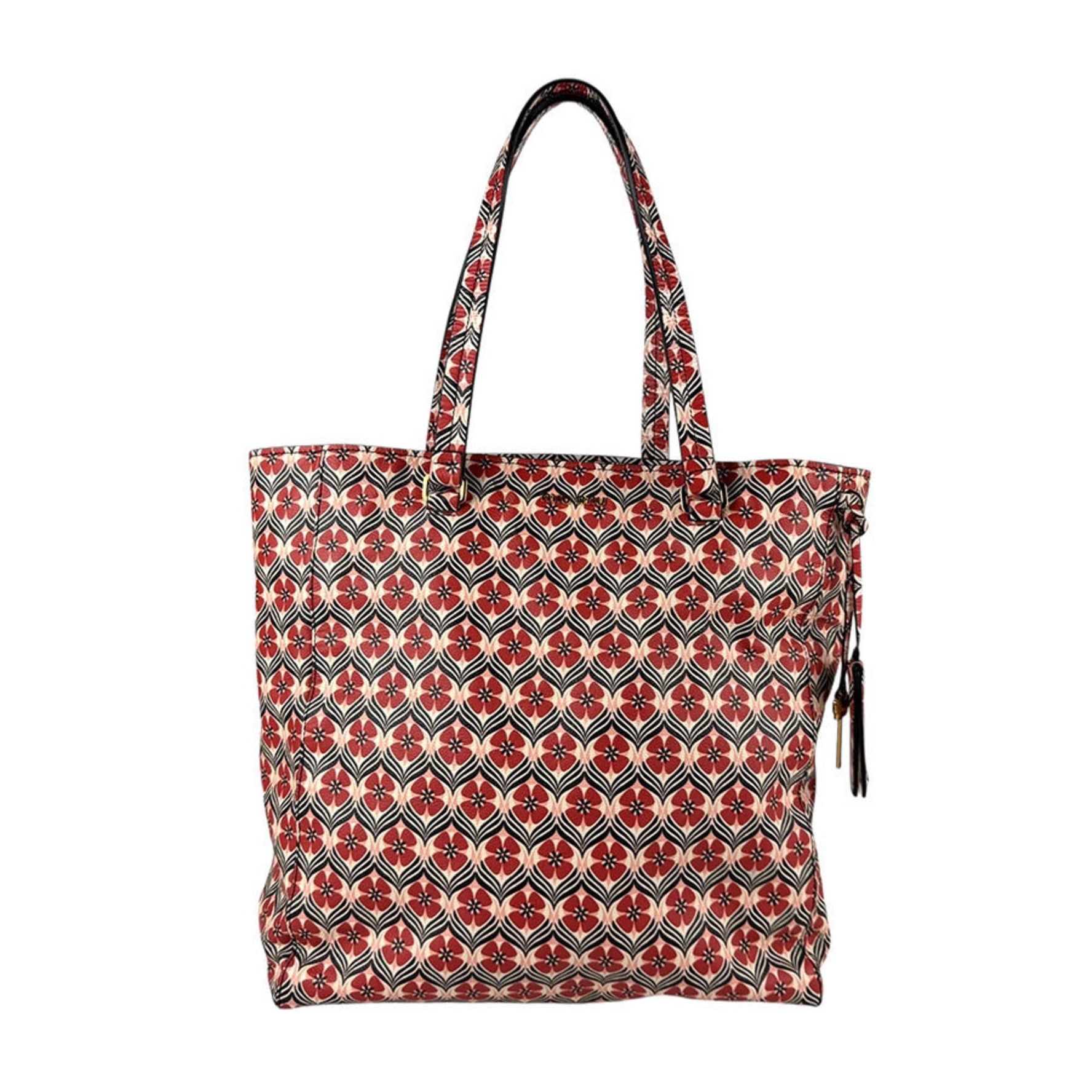 Miu Miu Miu shoulder bag in coated canvas, red