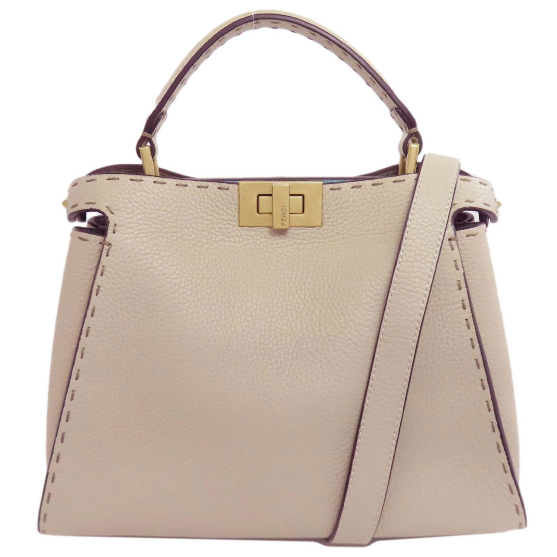 Fendi Peekaboo Mini Selleria Handbag in Calfskin