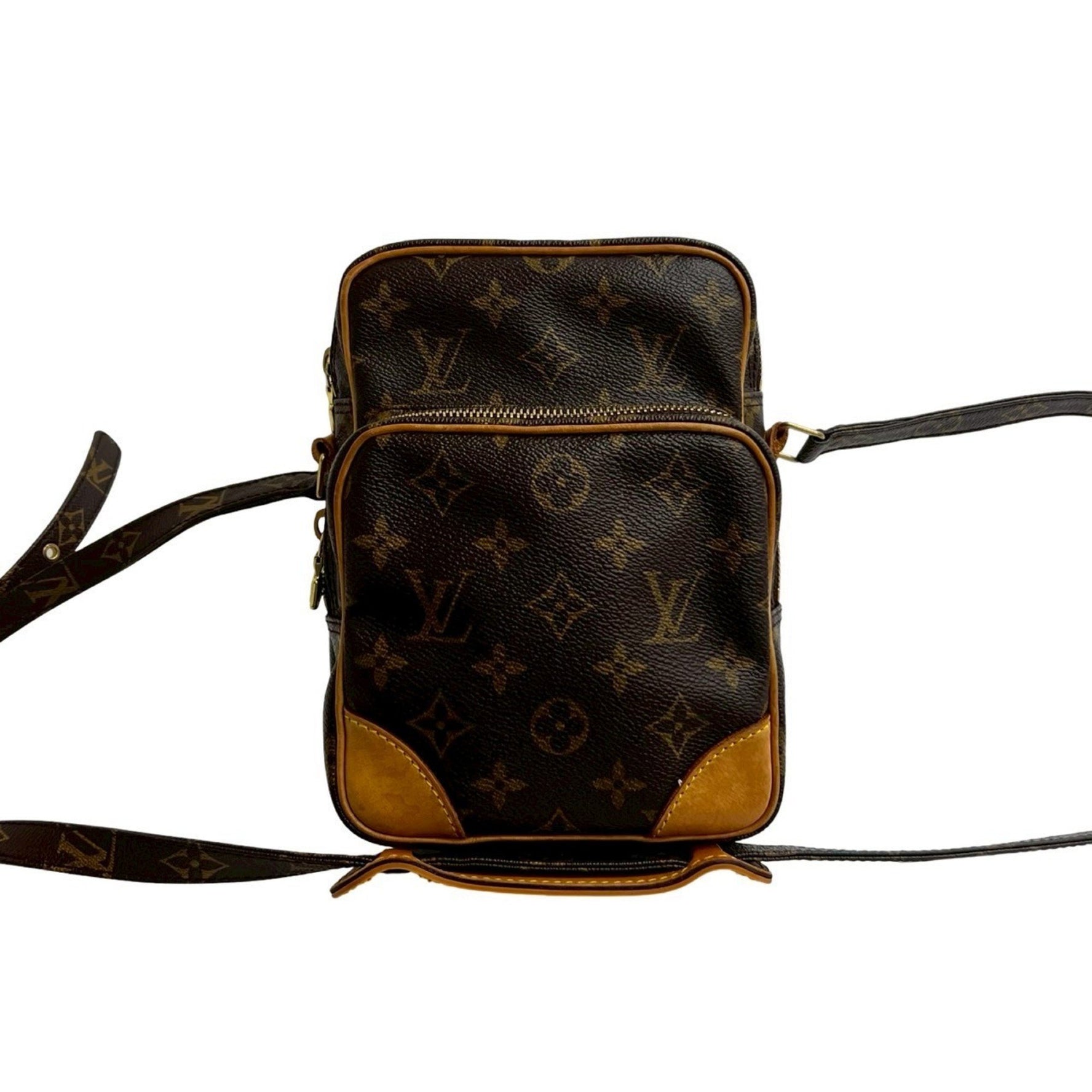 LOUIS VUITTON Amazon Monogram Logo Leather Shoulder Bag/Pochette in